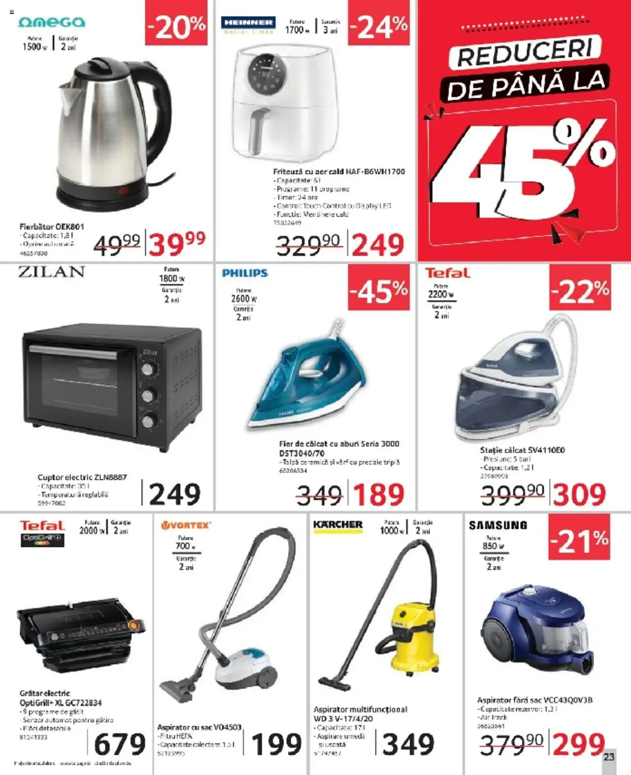 Catalog Selgros 7 - 20 Martie 2025 | Pagina 23 | Produse: Enginar, Fier de călcat, Cuptor, Grătar
