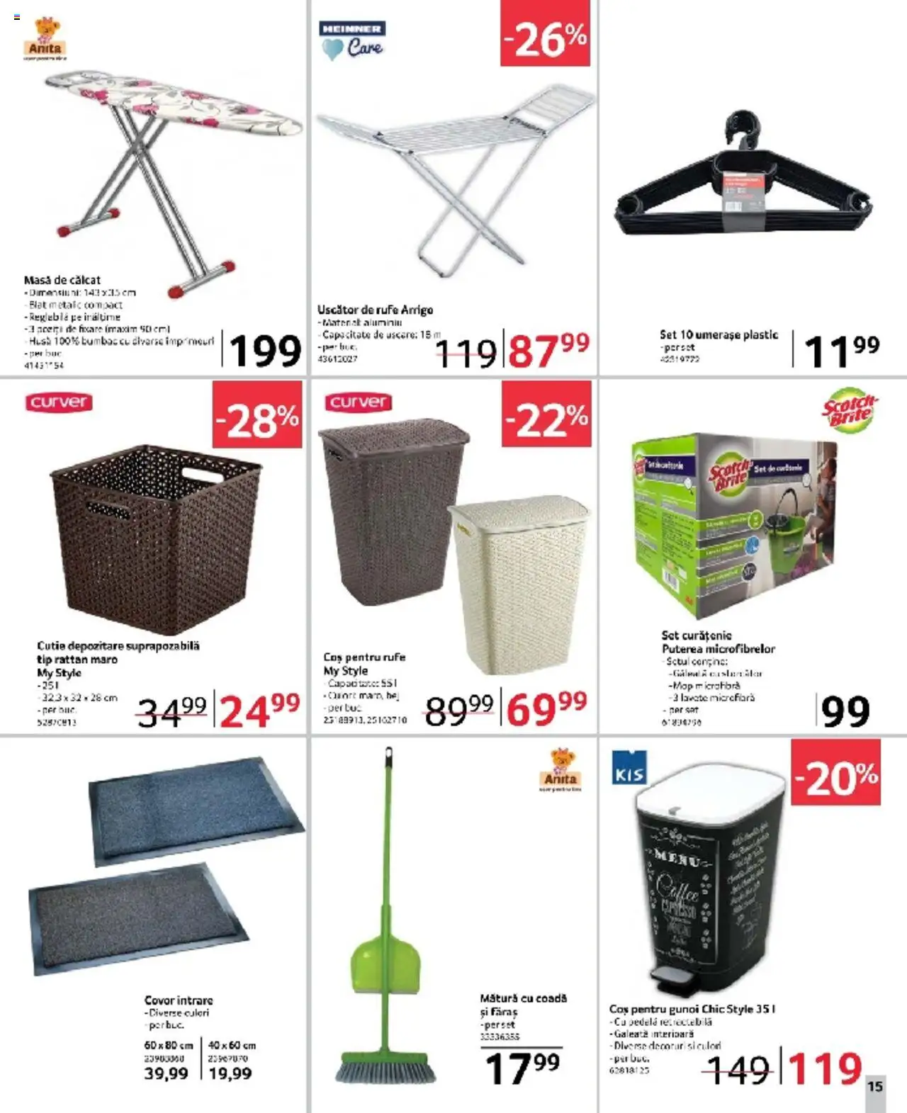 Catalog Selgros 7 - 20 Martie 2025 | Pagina 15 | Produse: Mop, Coș, Masă, Lavete