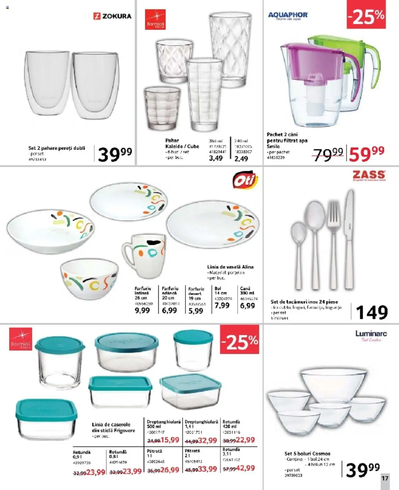Catalog Selgros 7 - 20 Martie 2025 | Pagina 17 | Produse: Pahare, Caserole, Farfurie, Apă