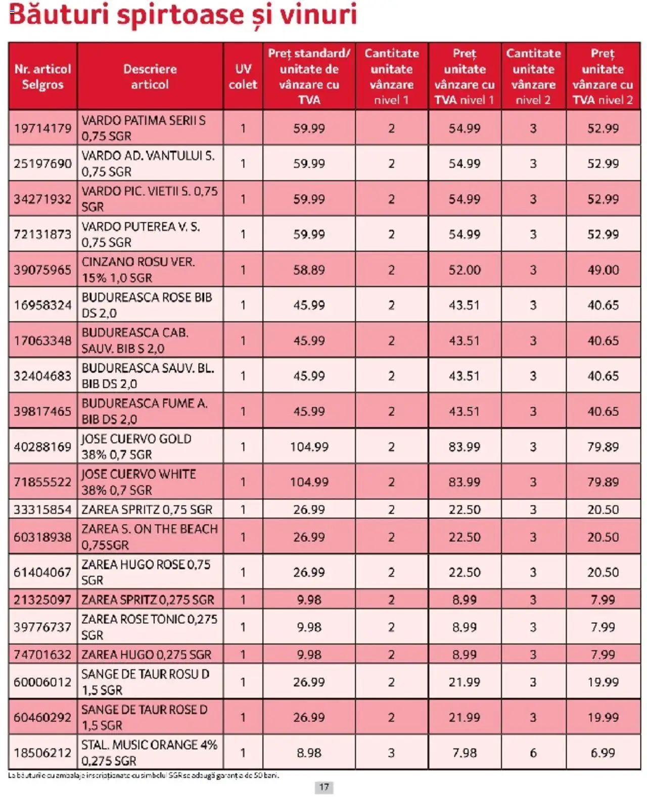 Catalog Selgros 1 - 31 Martie 2025 | Pagina 17