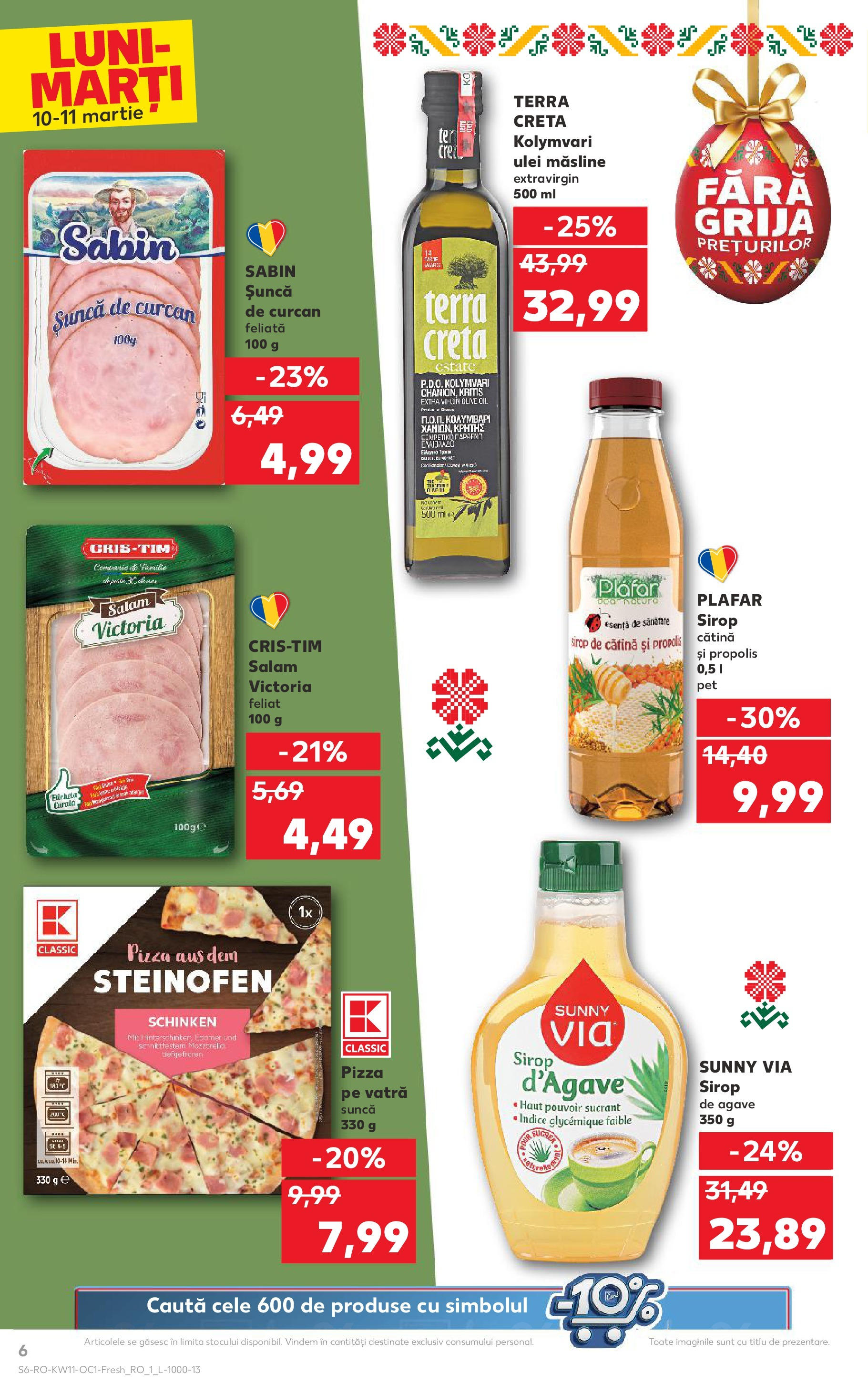 Catalog Kaufland 9 - 11 Martie 2025 | Pagina 6 | Produse: Măsline, Ulei, Pizza, Sirop