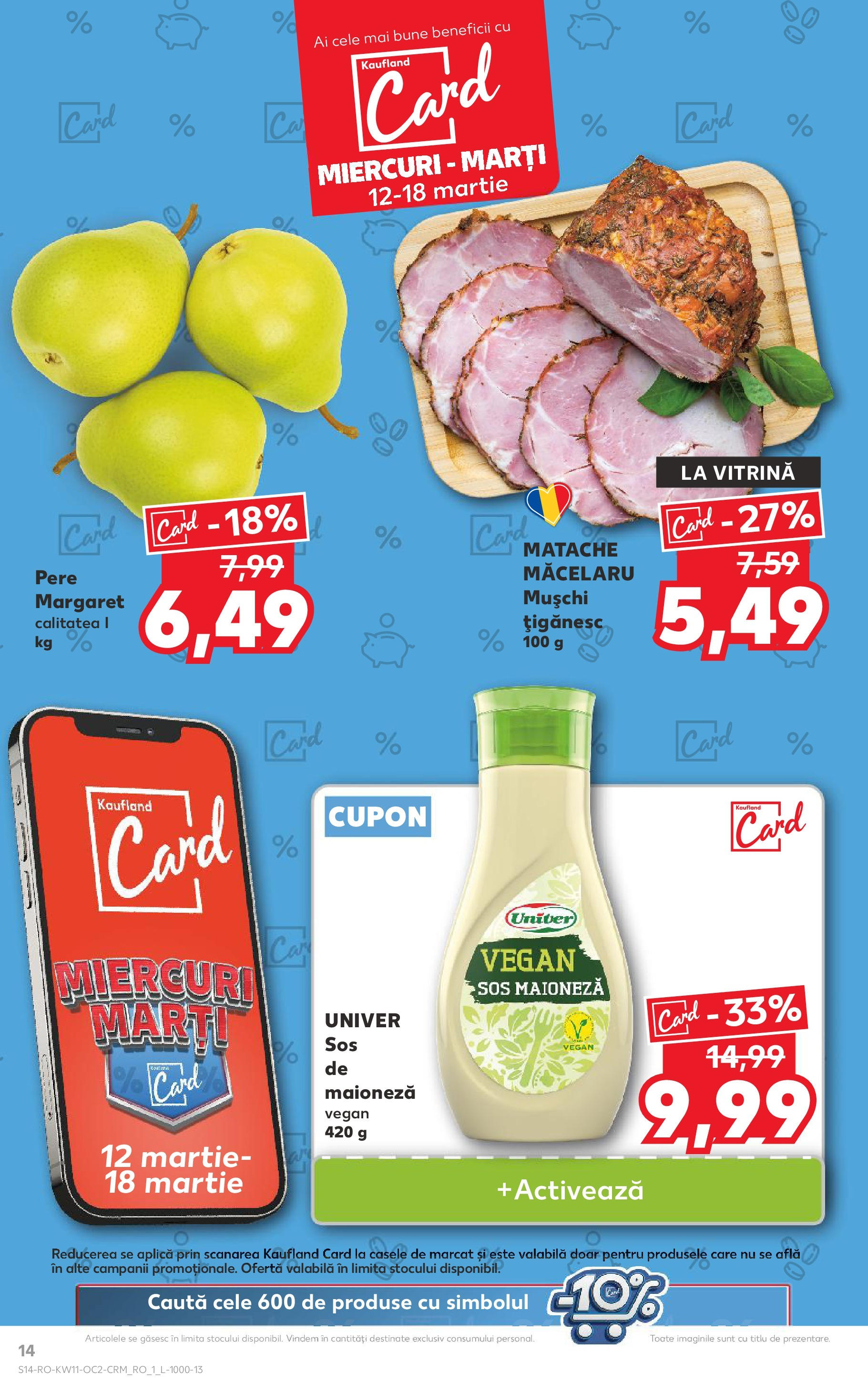 Catalog Kaufland 11 - 16 Martie 2025 | Pagina 14 | Produse: Vitrină, Maioneză, Sos