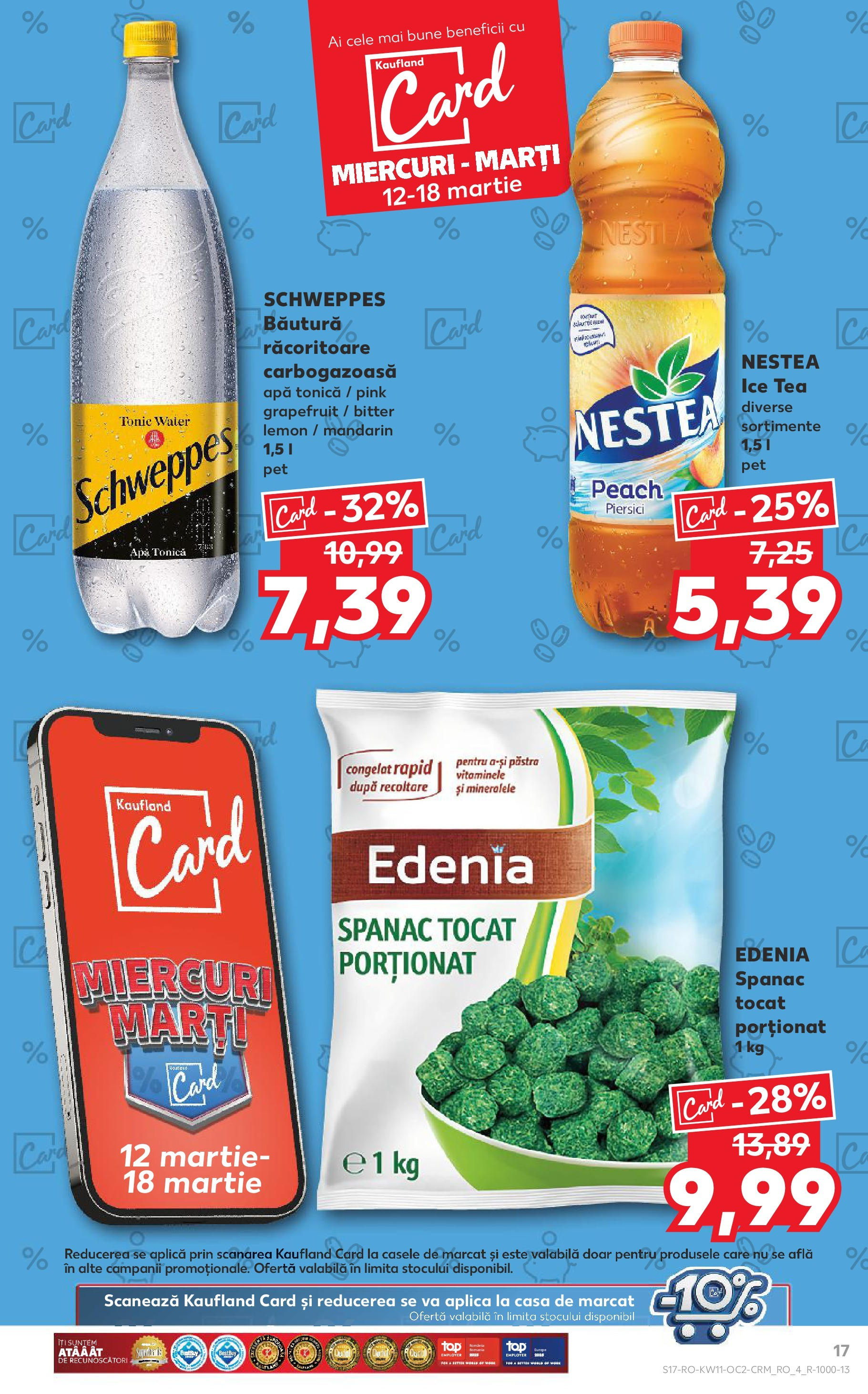 Catalog Kaufland 11 - 16 Martie 2025 | Pagina 17 | Produse: Ice tea, Apă
