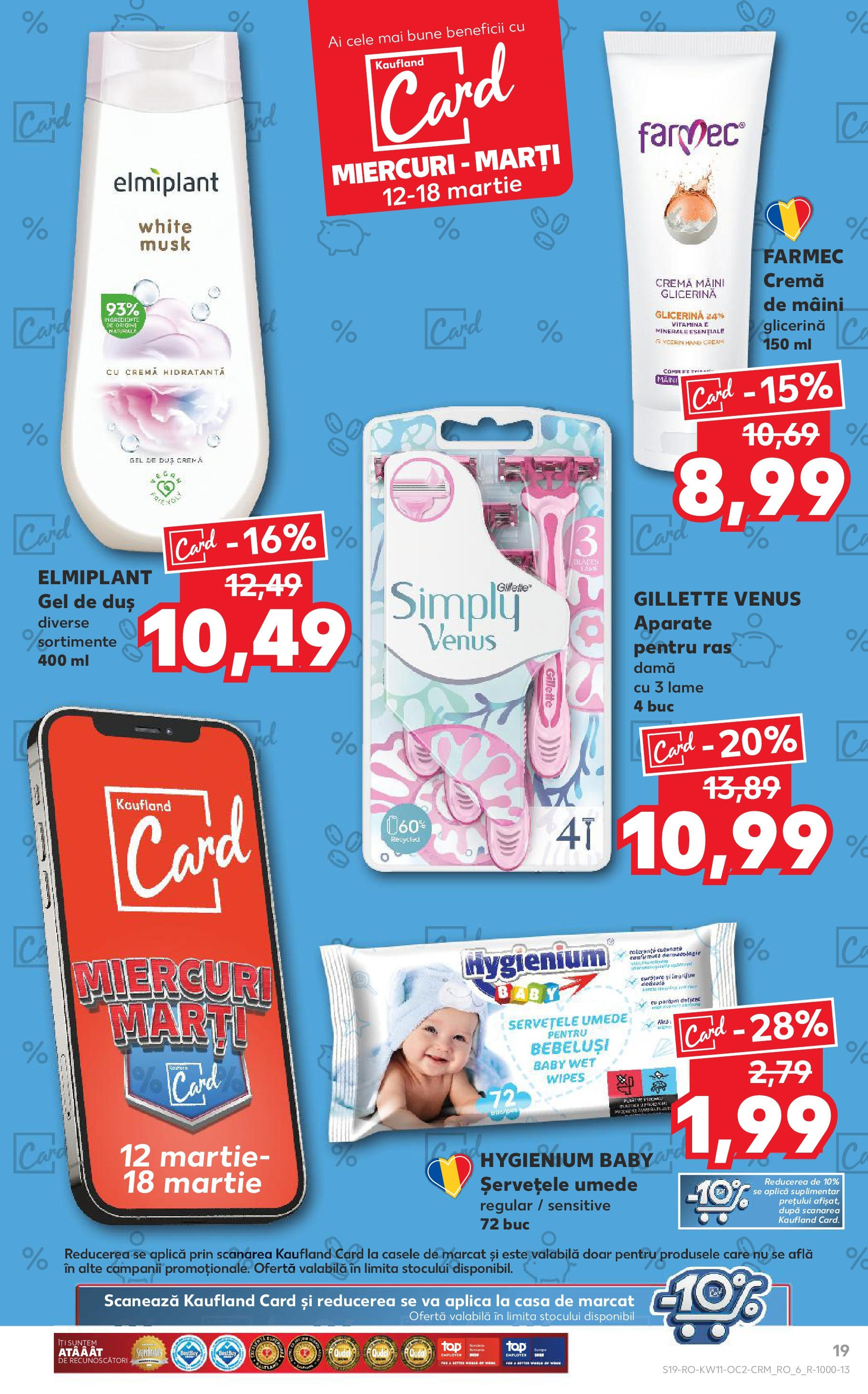 Catalog Kaufland 11 - 16 Martie 2025 | Pagina 19 | Produse: Duș, Cremă, Gel de duș, Șervețele umede