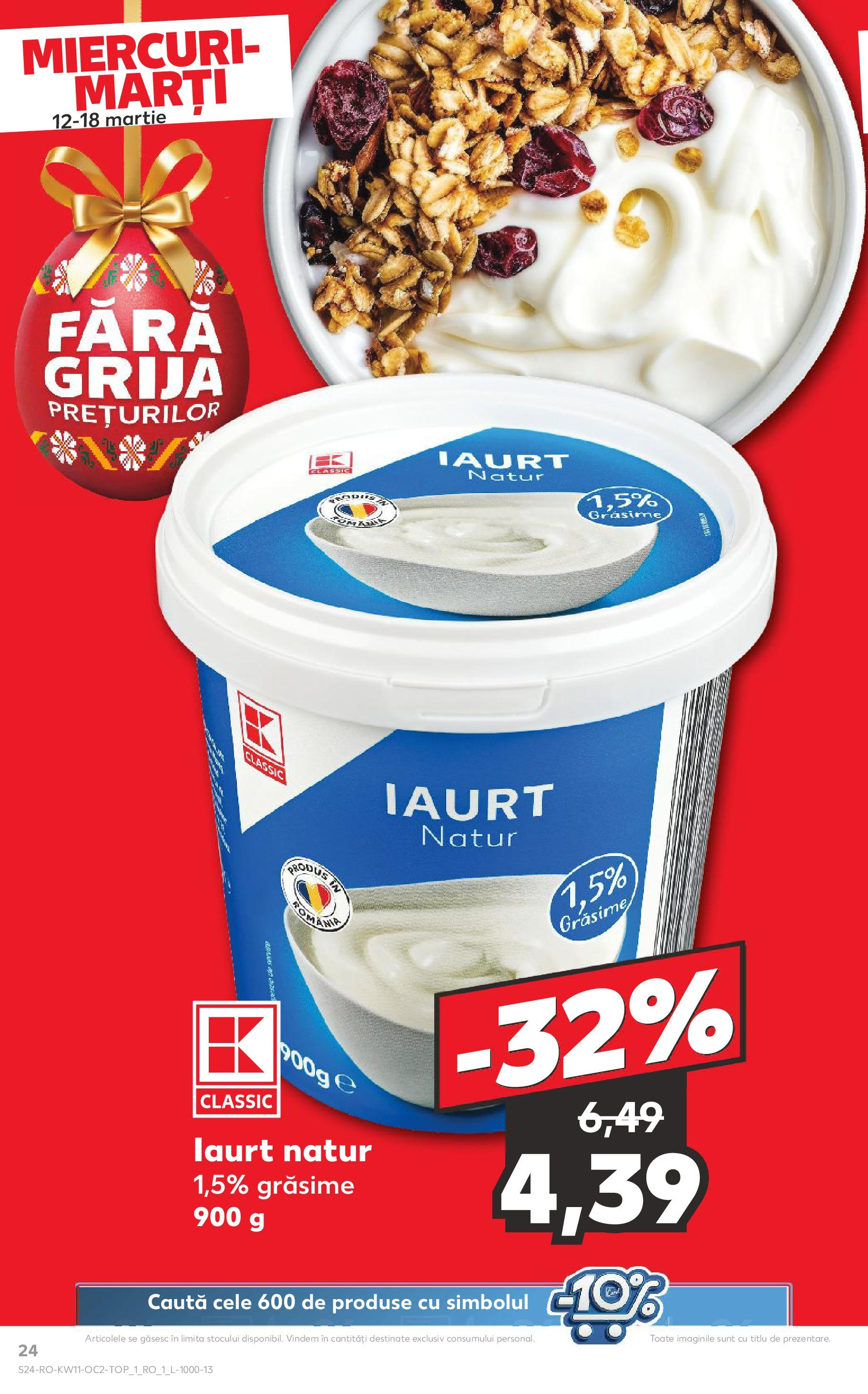 Catalog Kaufland 11 - 16 Martie 2025 | Pagina 24 | Produse: Iaurt