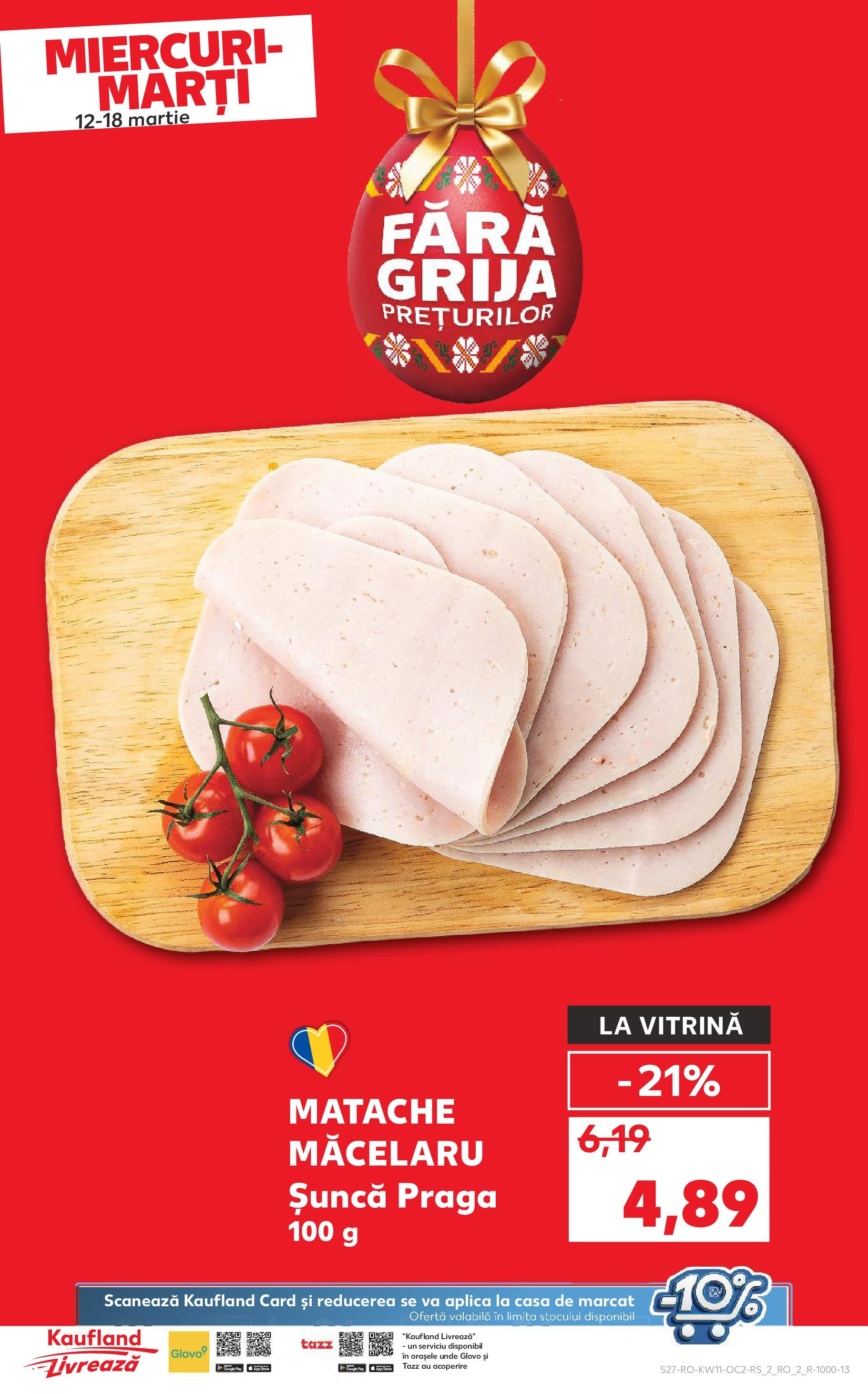 Catalog Kaufland 11 - 16 Martie 2025 | Pagina 27 | Produse: Vitrină, Șuncă