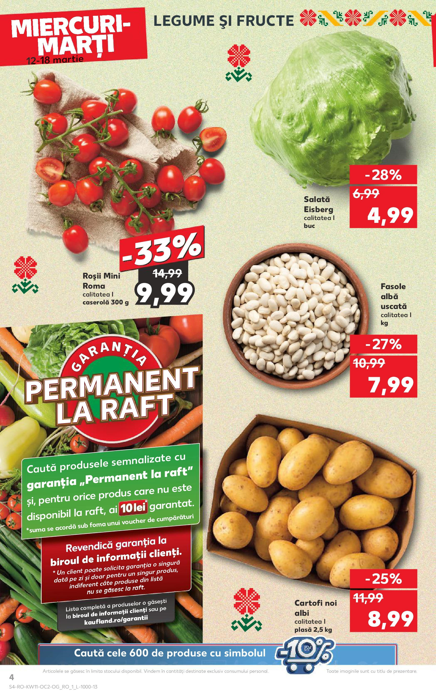 Catalog Kaufland 11 - 16 Martie 2025 | Pagina 4 | Produse: Raft, Cartofi, Legume, Fructe