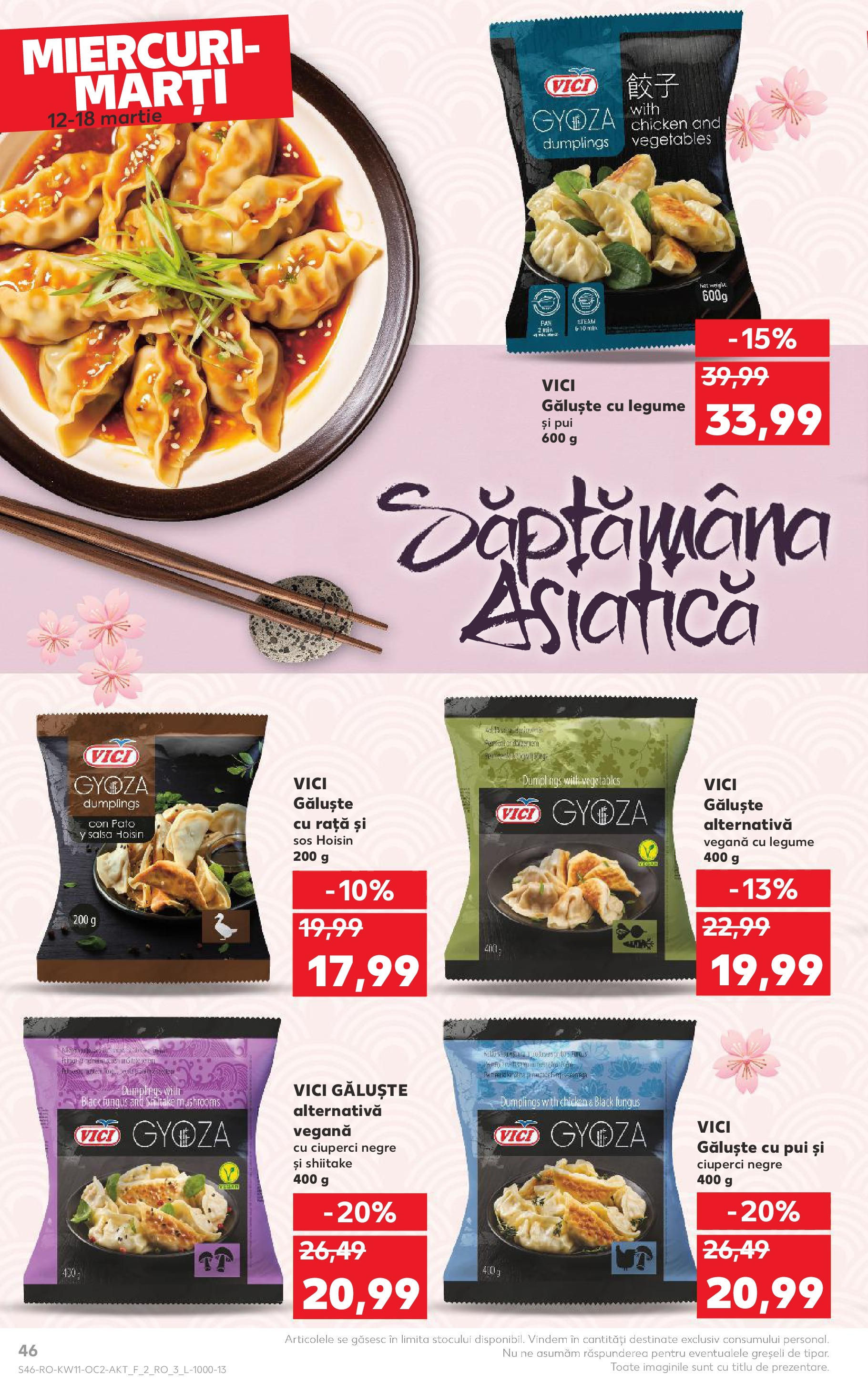 Catalog Kaufland 11 - 16 Martie 2025 | Pagina 46 | Produse: Ciuperci, Rață, Legume