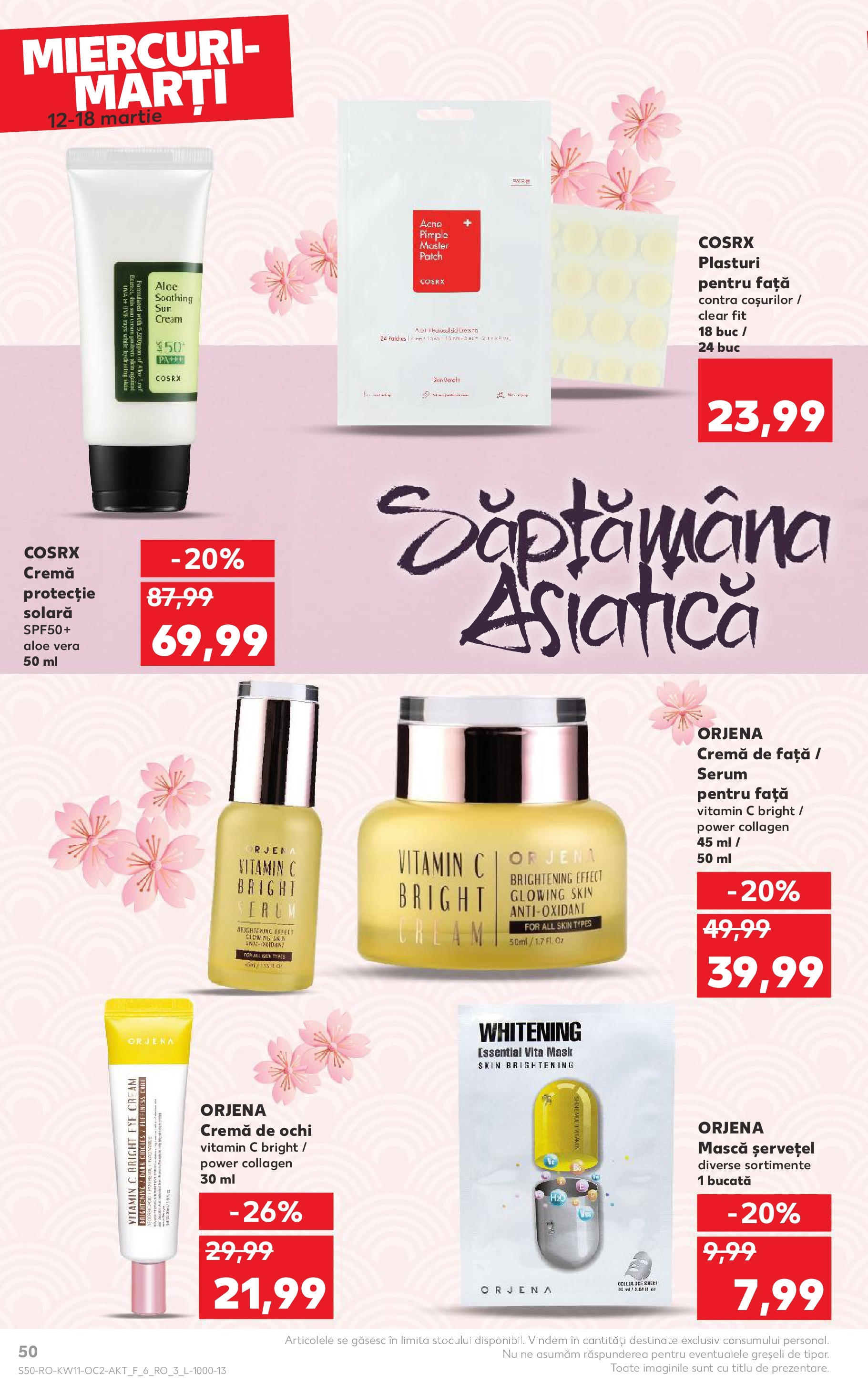 Catalog Kaufland 11 - 16 Martie 2025 | Pagina 50 | Produse: Plasturi, Serum, Aloe vera, Cremă