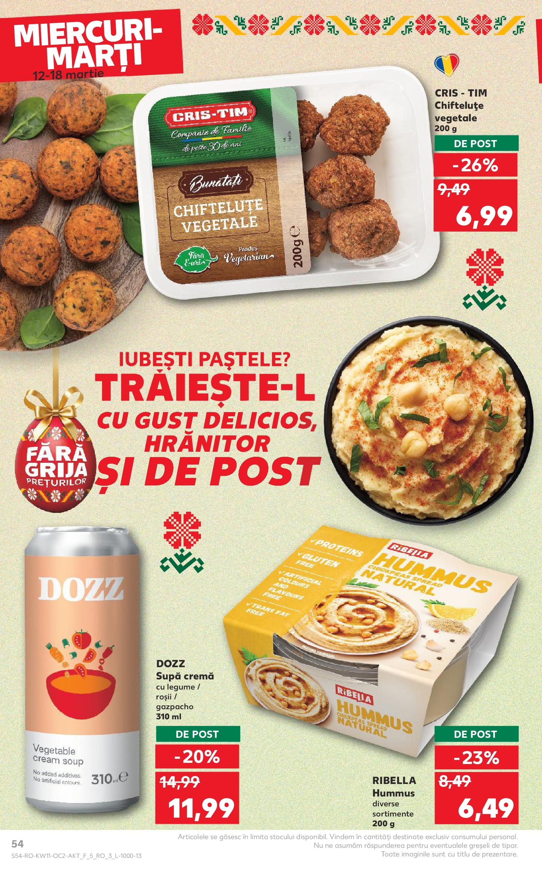 Catalog Kaufland 11 - 16 Martie 2025 | Pagina 54 | Produse: Cremă, Legume
