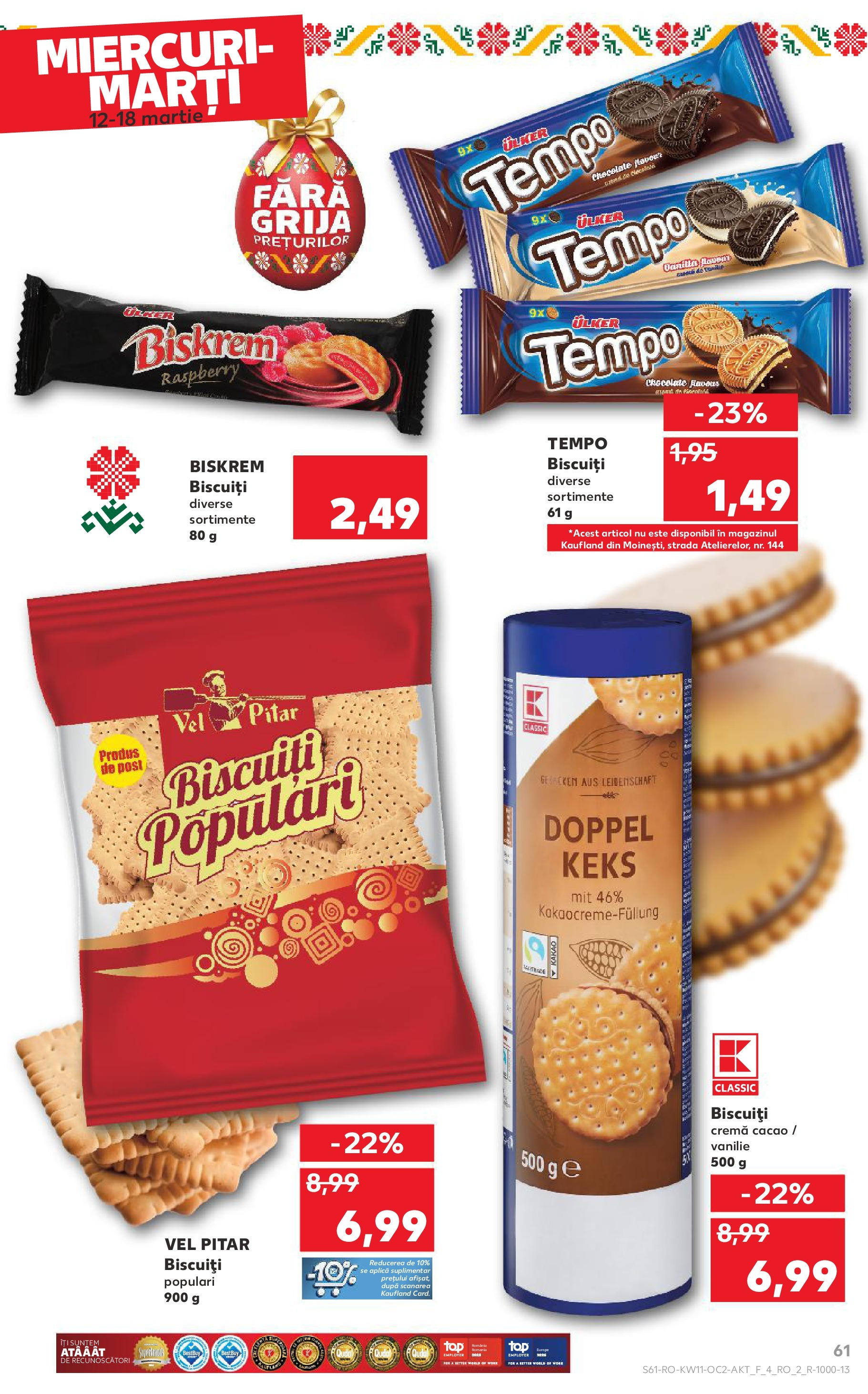 Catalog Kaufland 11 - 16 Martie 2025 | Pagina 61 | Produse: Cremă, Cacao, Biscuiți