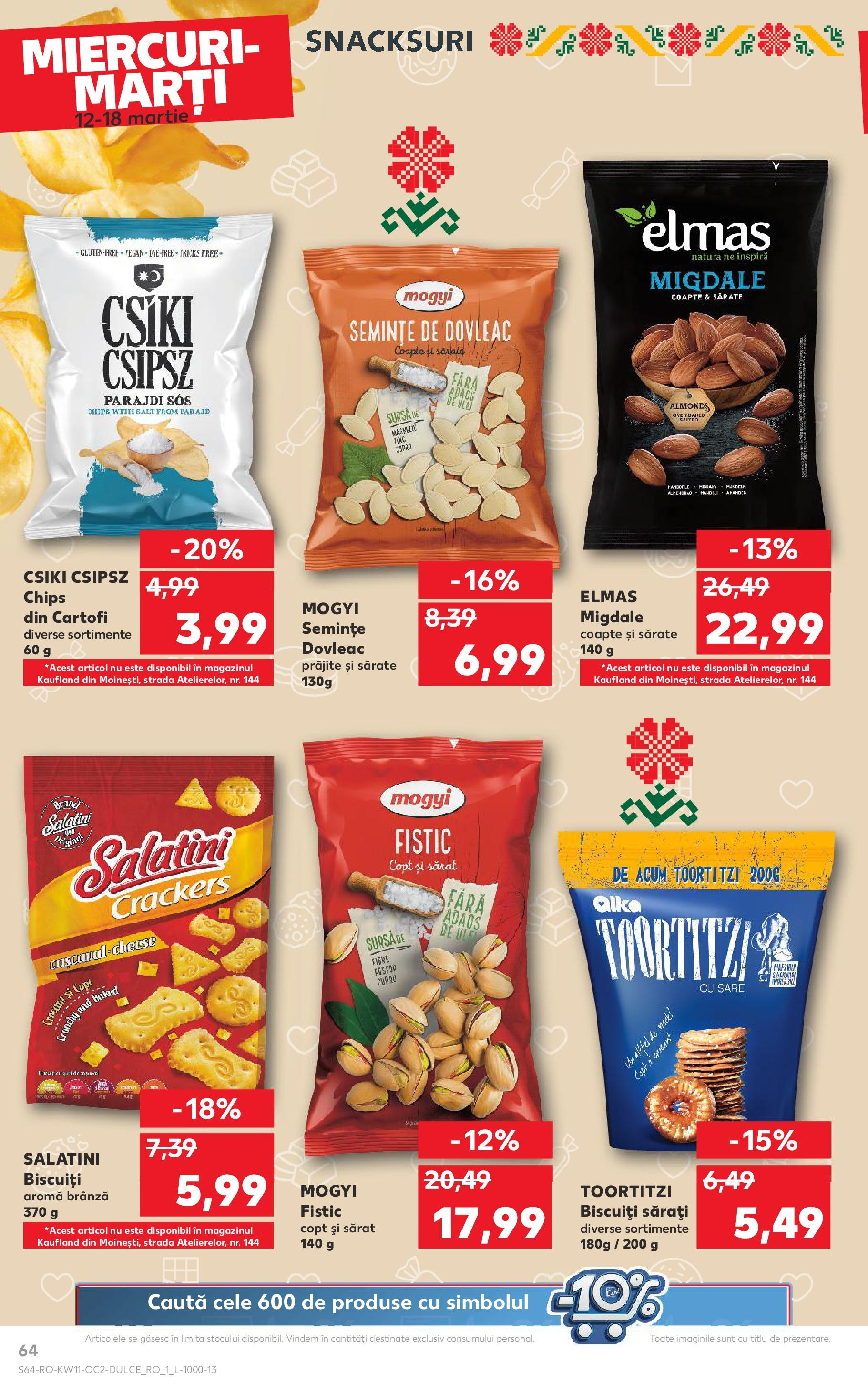 Catalog Kaufland 11 - 16 Martie 2025 | Pagina 64 | Produse: Brânză, Fistic, Cartofi, Sos