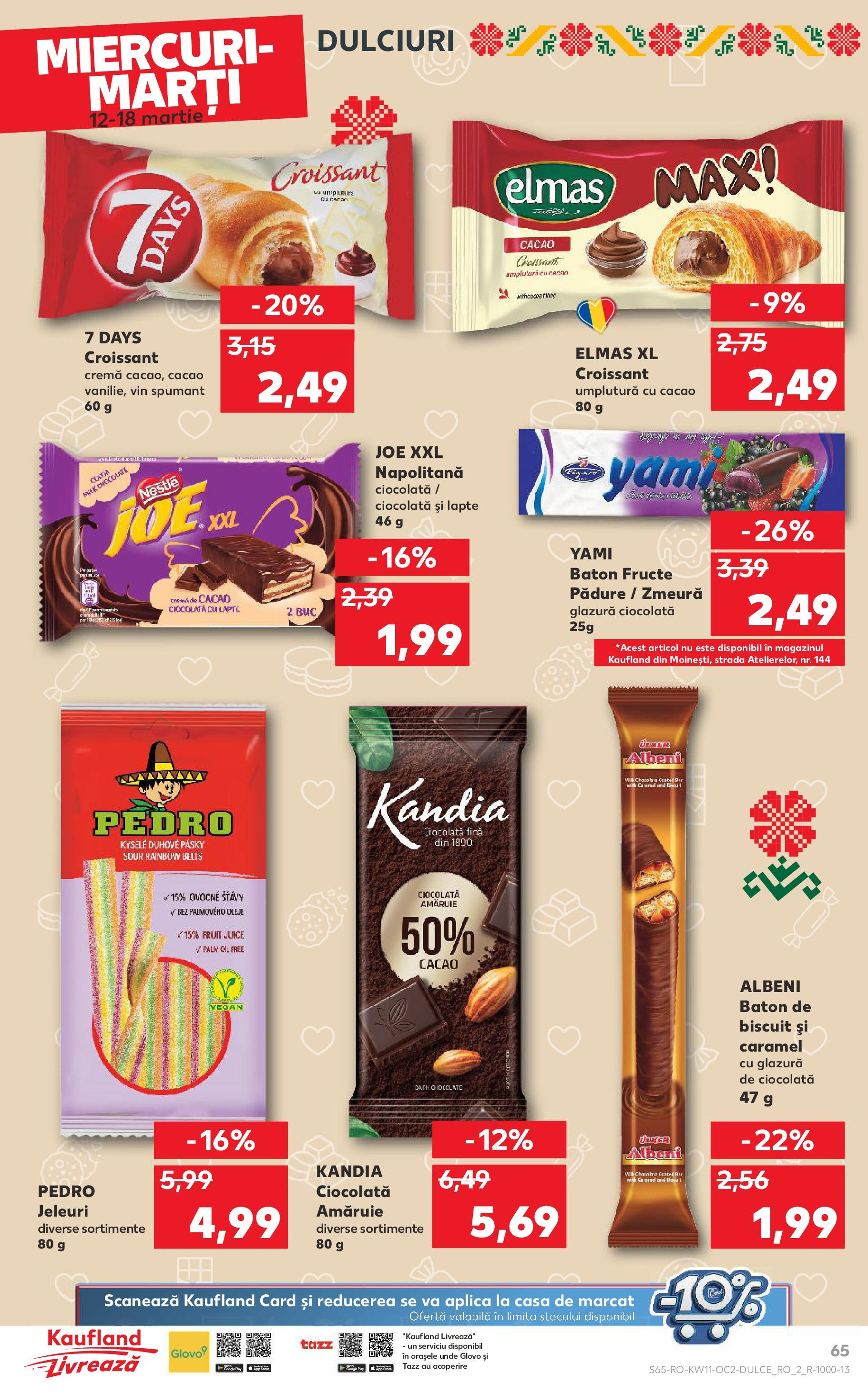 Catalog Kaufland 11 - 16 Martie 2025 | Pagina 65 | Produse: Zmeură, Lapte, Ciocolată, Fructe
