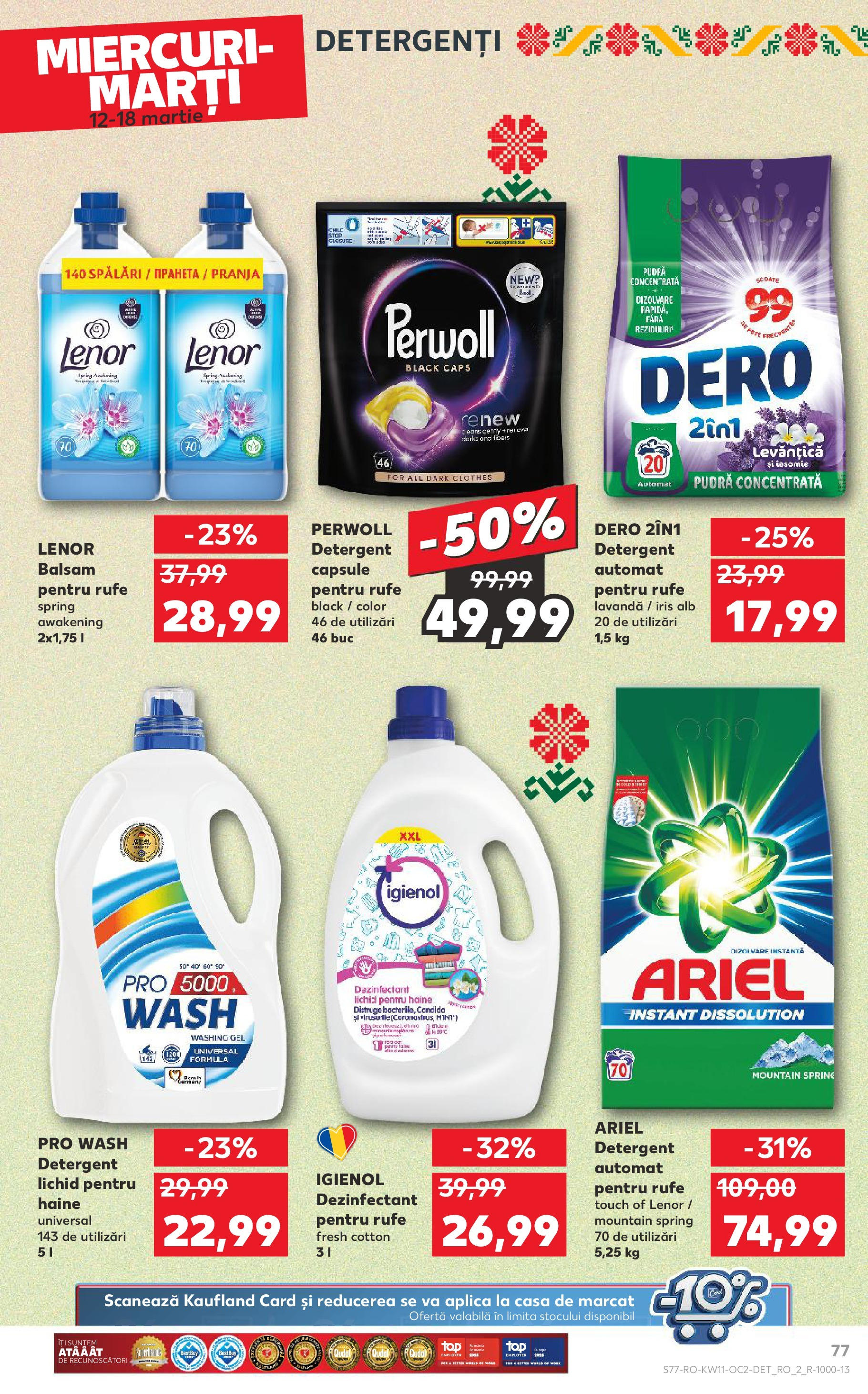 Catalog Kaufland 11 - 16 Martie 2025 | Pagina 77 | Produse: Pudră, Balsam, Detergent, Haine
