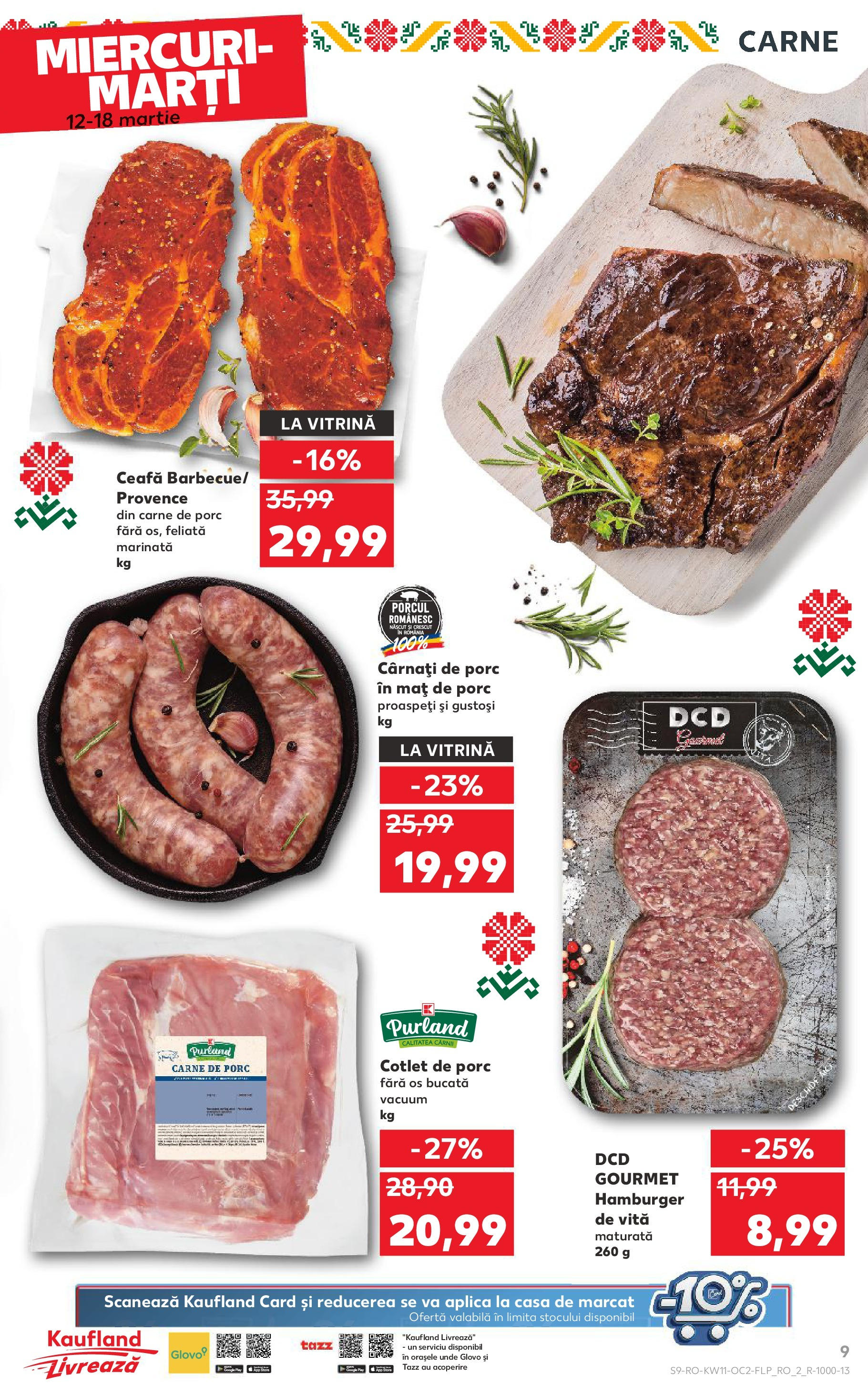 Catalog Kaufland 11 - 16 Martie 2025 | Pagina 9 | Produse: Vitrină, Carne De Porc, Cârnați
