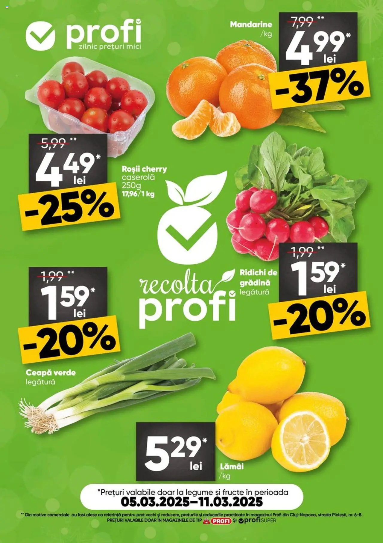 Catalog Profi 5 - 11 Martie 2025 | Pagina 1 | Produse: Mici, Roșii, Mandarine, Legume