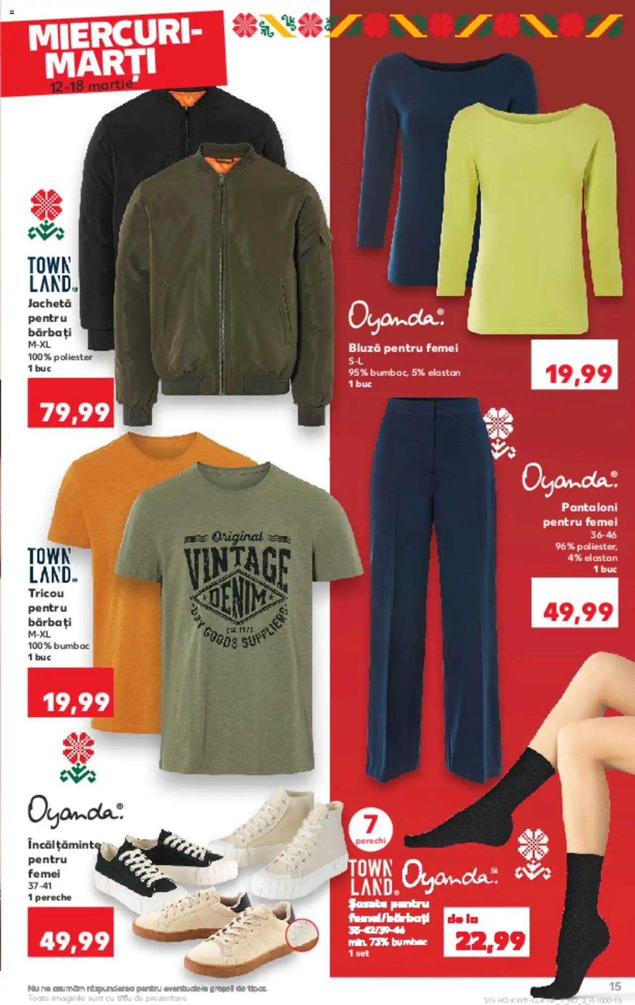 Catalog Kaufland 12 - 18 Martie 2025 | Pagina 15 | Produse: Bornoz takımı, Tricou, Bluză, Pantaloni