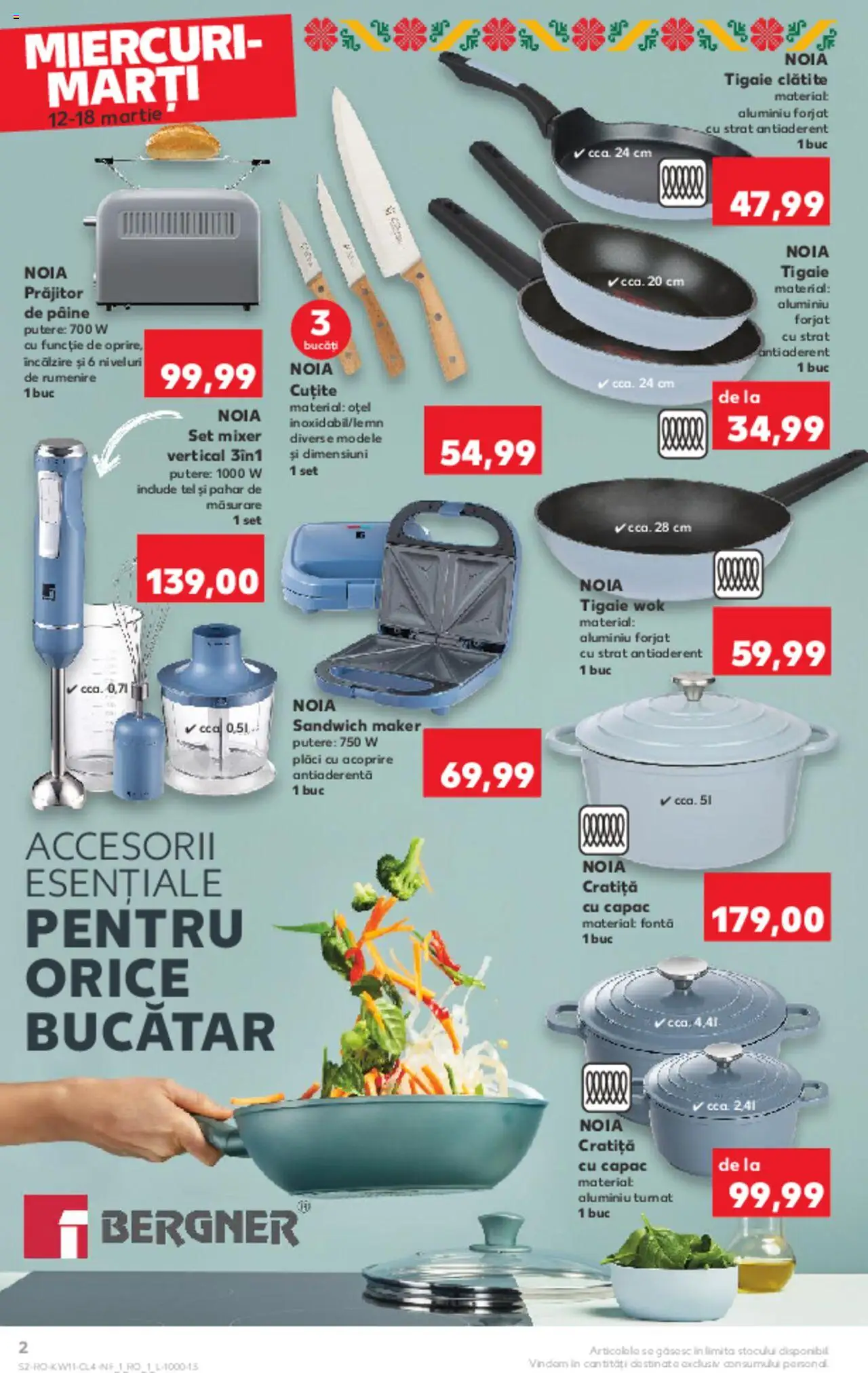 Catalog Kaufland 12 - 18 Martie 2025 | Pagina 2 | Produse: Tigaie, Cratiță, Mixer, Pâine