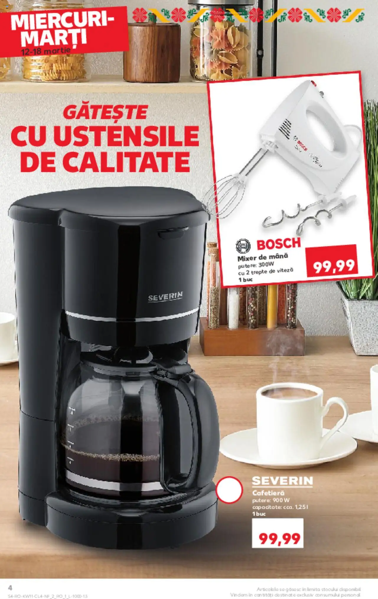 Catalog Kaufland 12 - 18 Martie 2025 | Pagina 4 | Produse: Cafetieră, Mixer