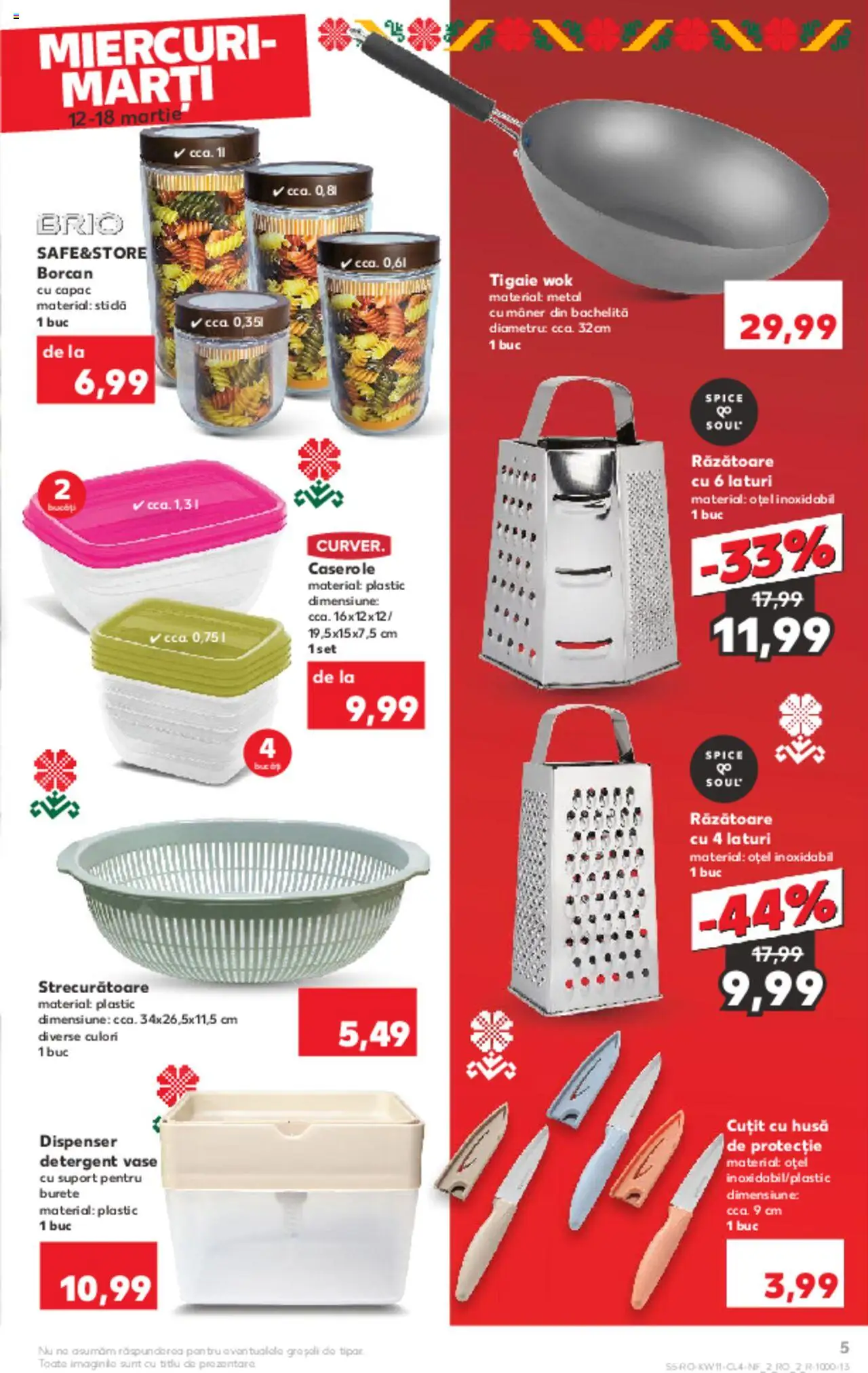 Catalog Kaufland 12 - 18 Martie 2025 | Pagina 5 | Produse: Răzătoare, Cuțit, Burete, Borcan