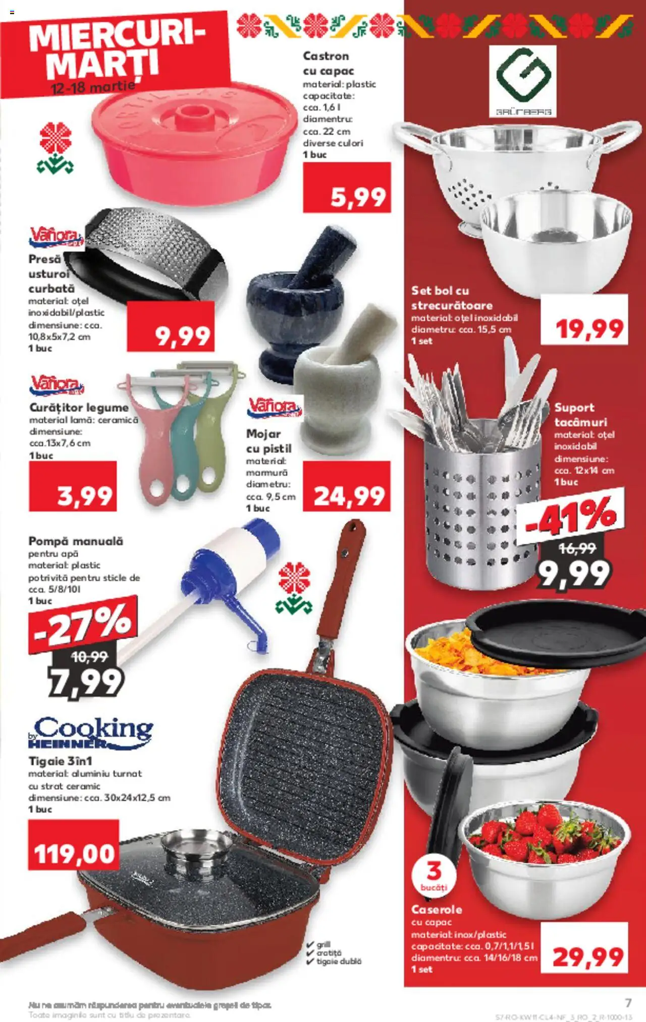 Catalog Kaufland 12 - 18 Martie 2025 | Pagina 7 | Produse: Caserole, Presă, Apă, Usturoi