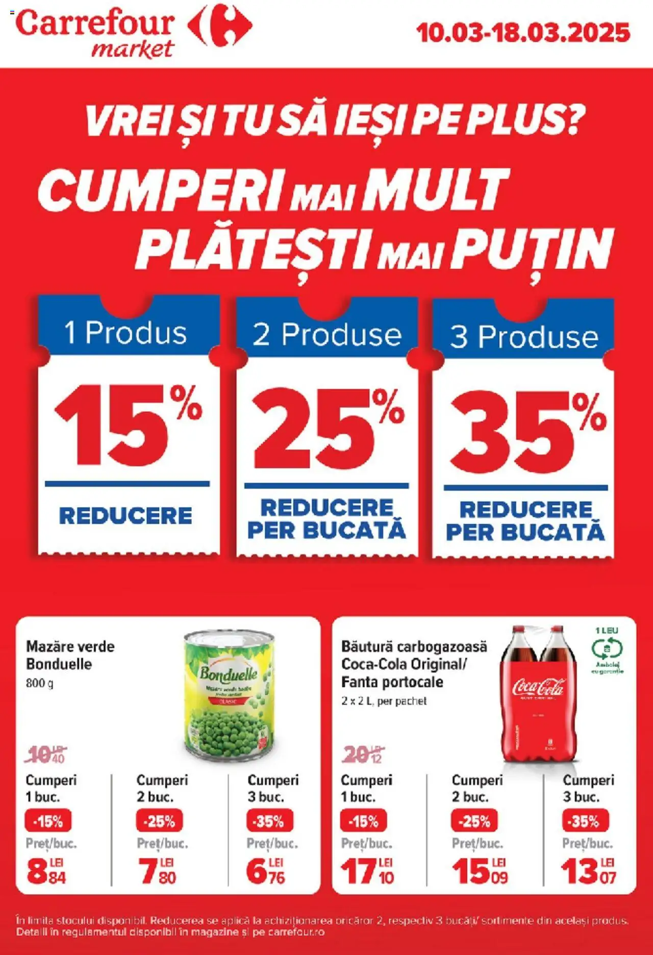 Catalog Carrefour 10 - 18 Martie 2025 | Pagina 1 | Produse: Mazăre, Amerikan servis, Portocale