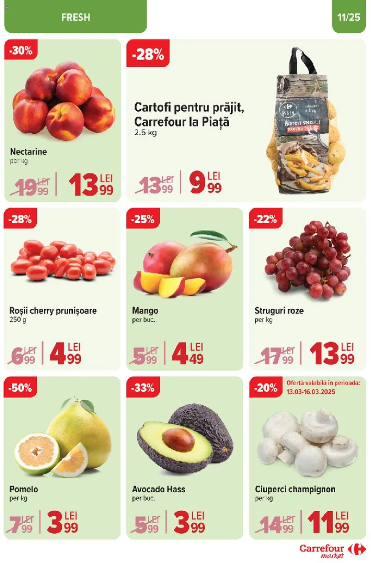 Catalog Carrefour 10 - 18 Martie 2025 | Pagina 10 | Produse: Struguri, Avocado, Cartofi, Mango