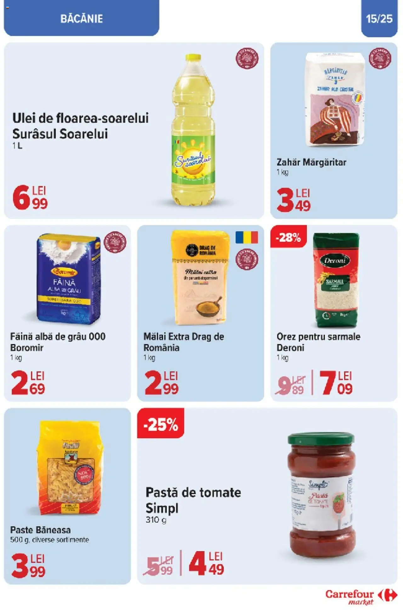 Catalog Carrefour 10 - 18 Martie 2025 | Pagina 14 | Produse: Ulei, Pastă de tomate, Orez, Mălai