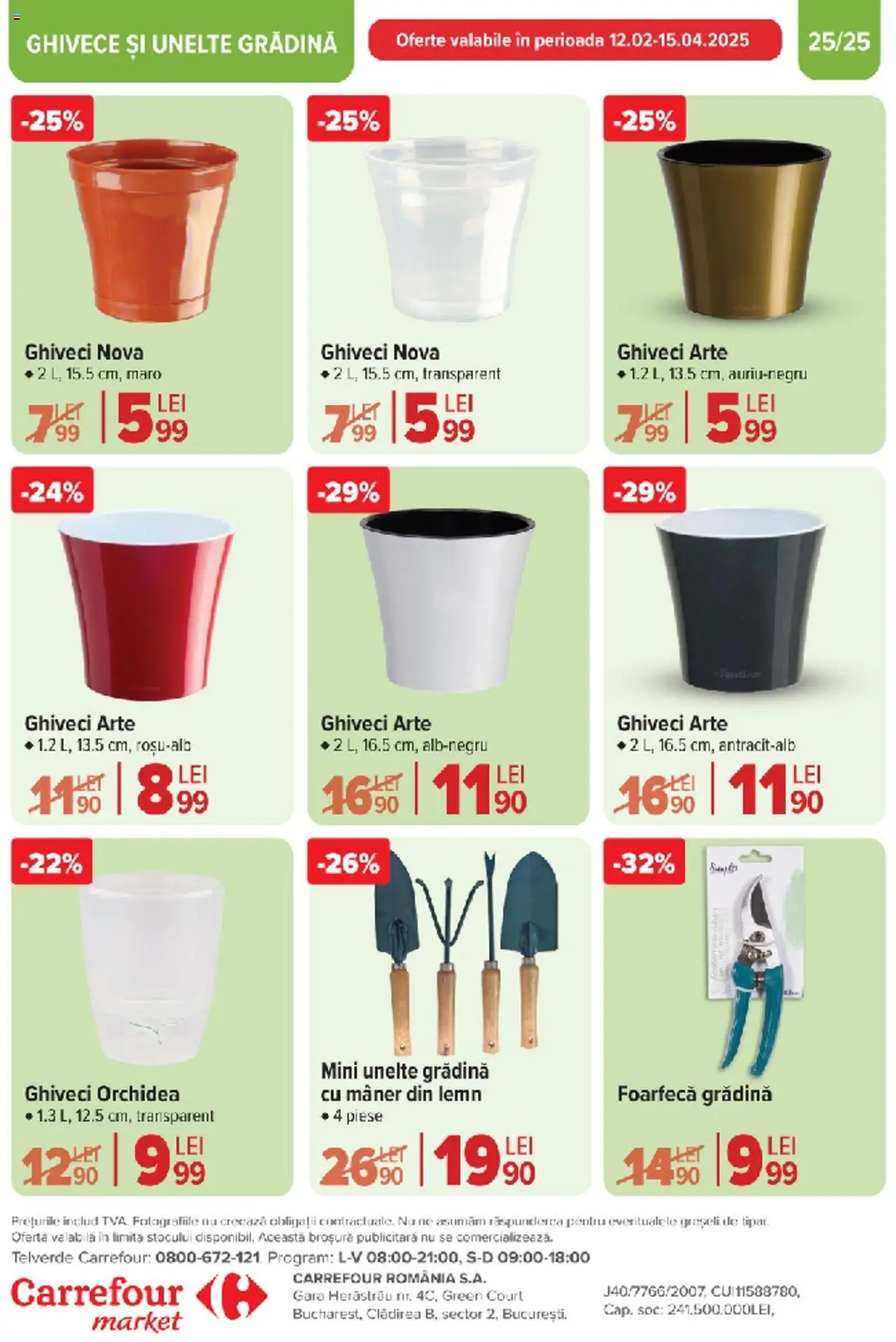 Catalog Carrefour 10 - 18 Martie 2025 | Pagina 24 | Produse: Mâner, Ghiveci