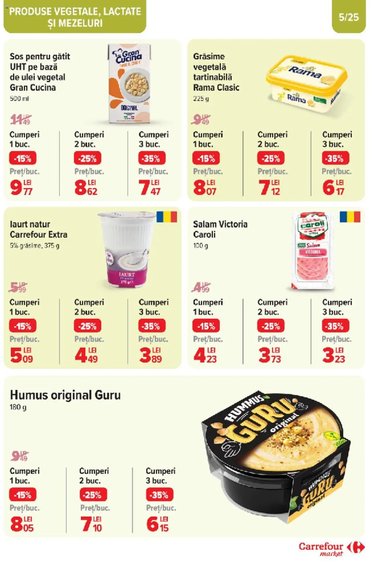 Catalog Carrefour 10 - 18 Martie 2025 | Pagina 4 | Produse: Ulei, Salam, Humus, Sos