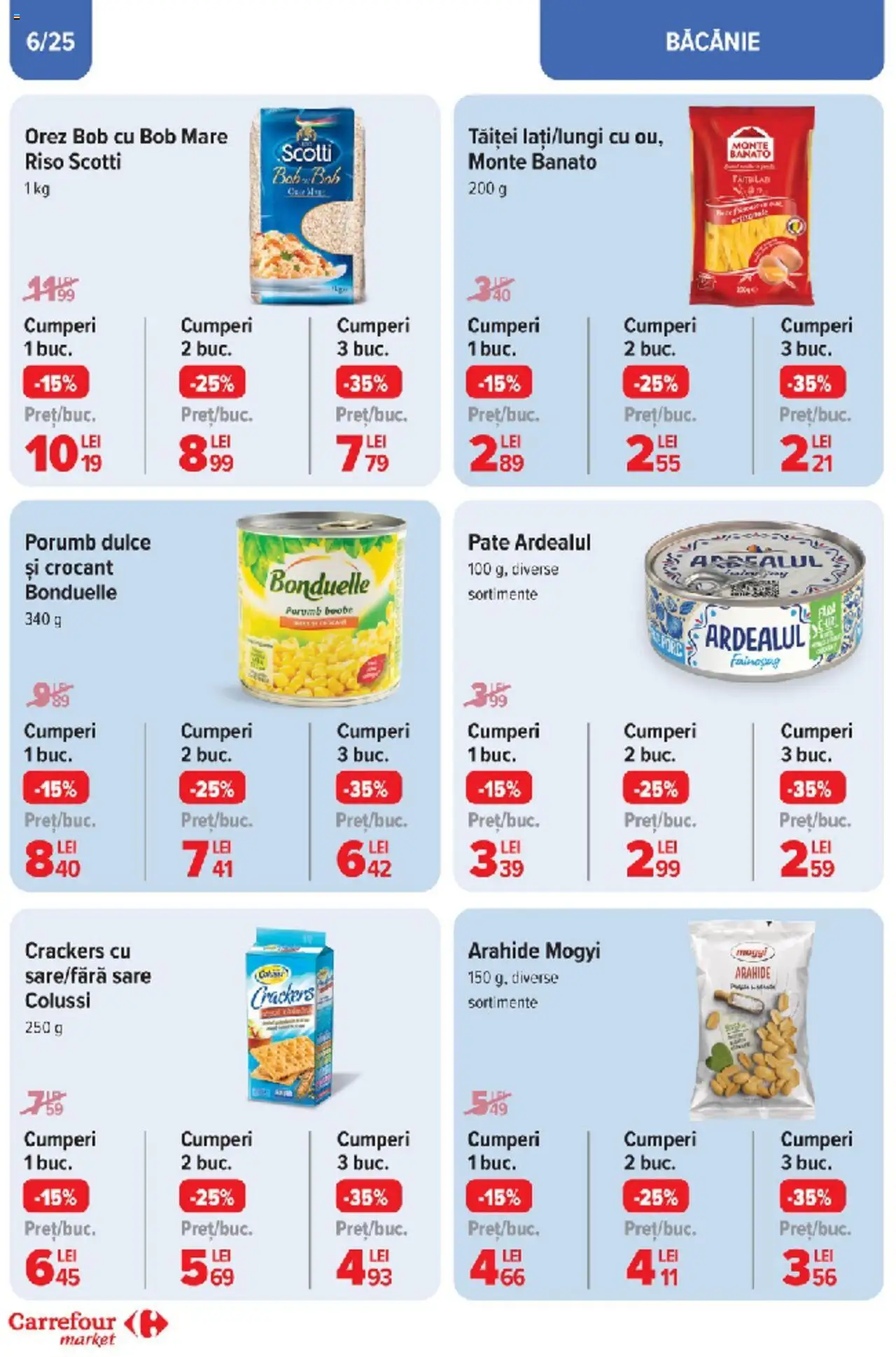 Catalog Carrefour 10 - 18 Martie 2025 | Pagina 5 | Produse: Pate, Arahide, Orez, Porumb