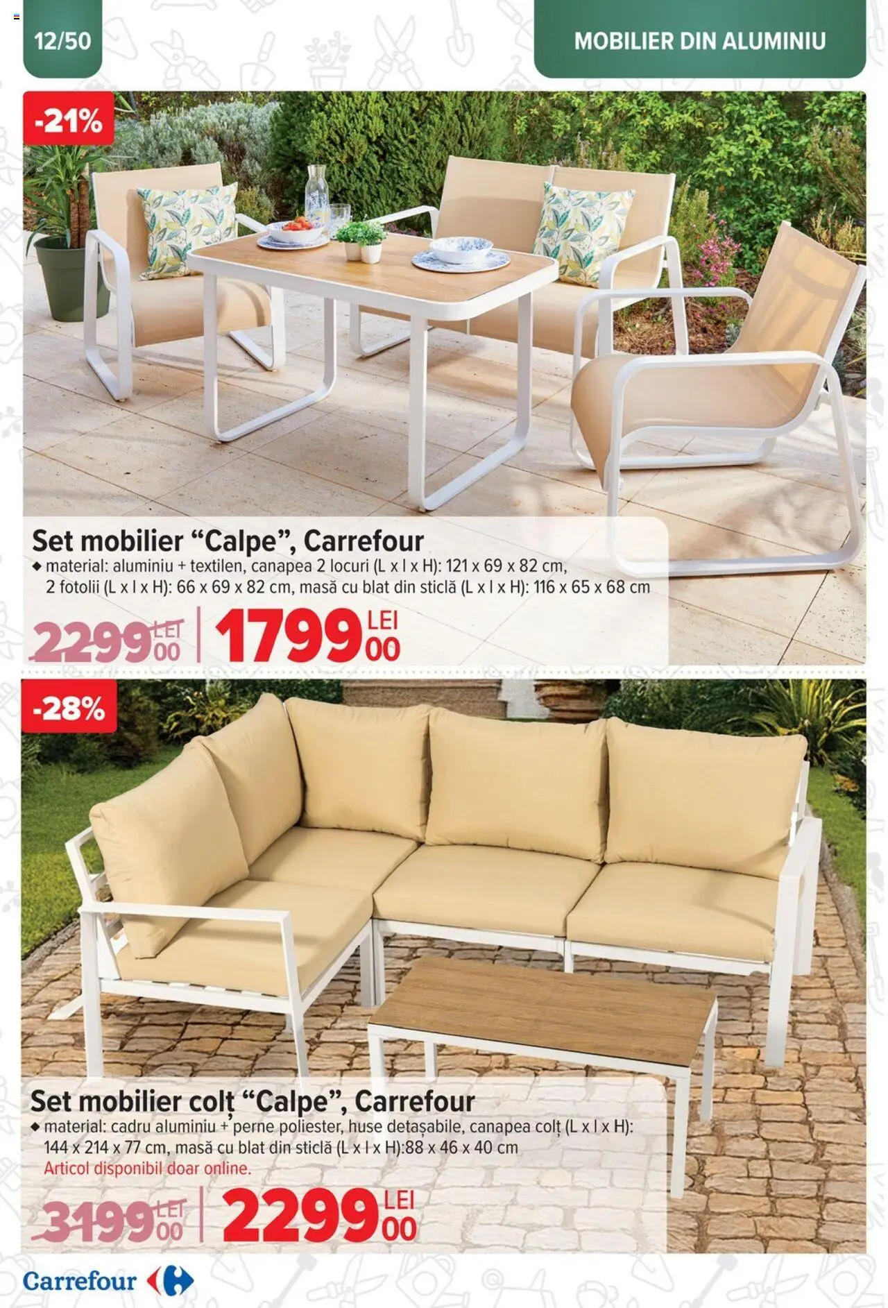 Catalog Carrefour 12 Martie - 6 Mai 2025 | Pagina 12 | Produse: Canapea, Masă