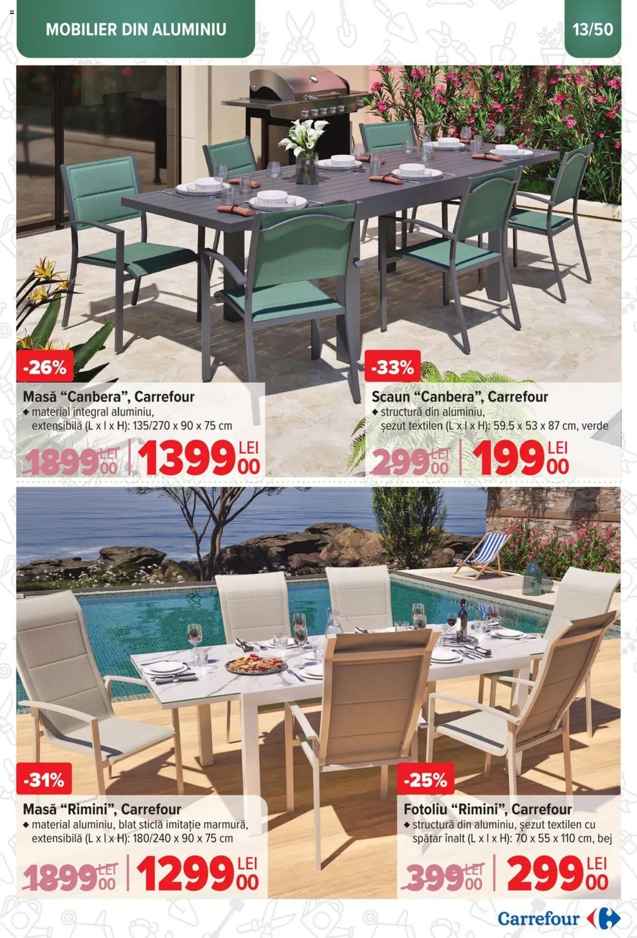 Catalog Carrefour 12 Martie - 6 Mai 2025 | Pagina 13 | Produse: Fotoliu, Masă, Scaun