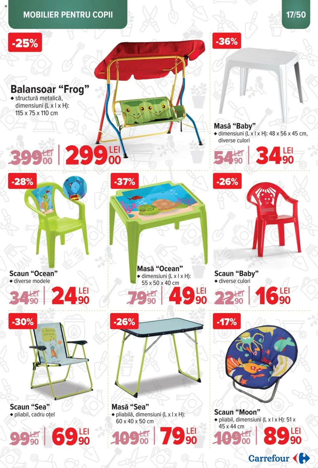 Catalog Carrefour 12 Martie - 6 Mai 2025 | Pagina 17 | Produse: Masă, Scaun, Balansoar