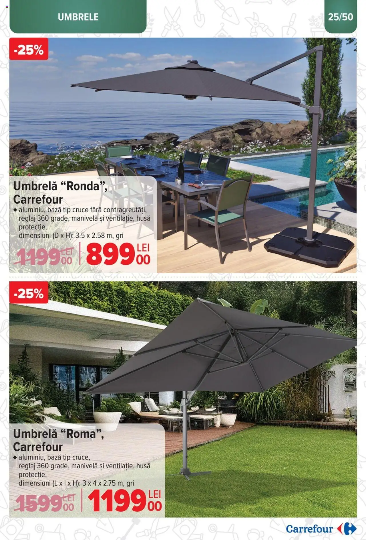 Catalog Carrefour 12 Martie - 6 Mai 2025 | Pagina 25 | Produse: Umbrelă