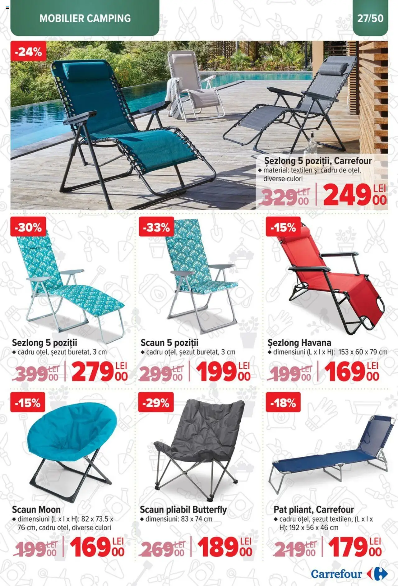 Catalog Carrefour 12 Martie - 6 Mai 2025 | Pagina 27 | Produse: Pat, Șezlong, Scaun
