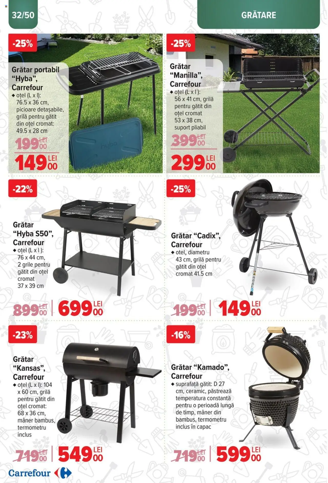 Catalog Carrefour 12 Martie - 6 Mai 2025 | Pagina 32 | Produse: Termometru, Grătar, Mâner