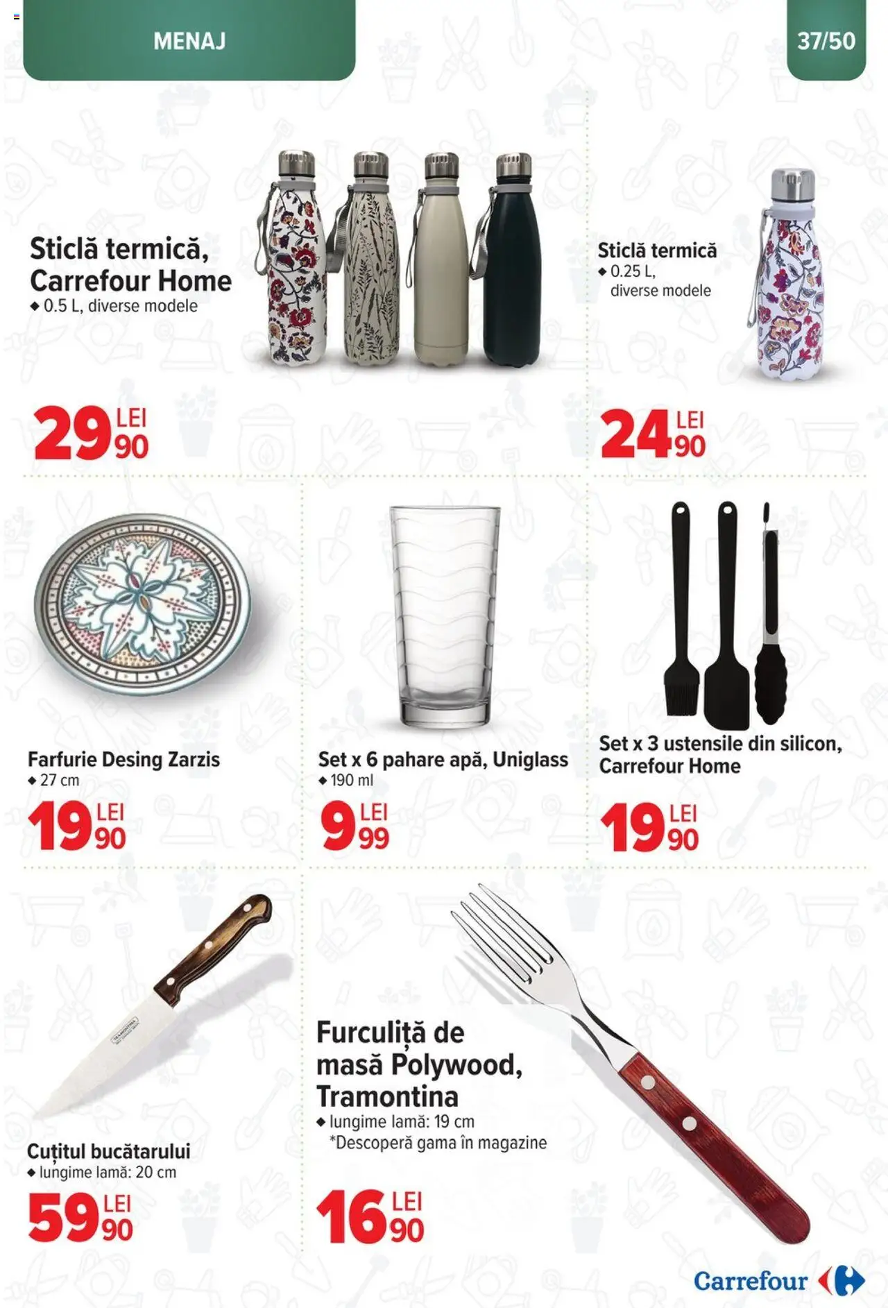Catalog Carrefour 12 Martie - 6 Mai 2025 | Pagina 37 | Produse: Pahare, Masă, Farfurie