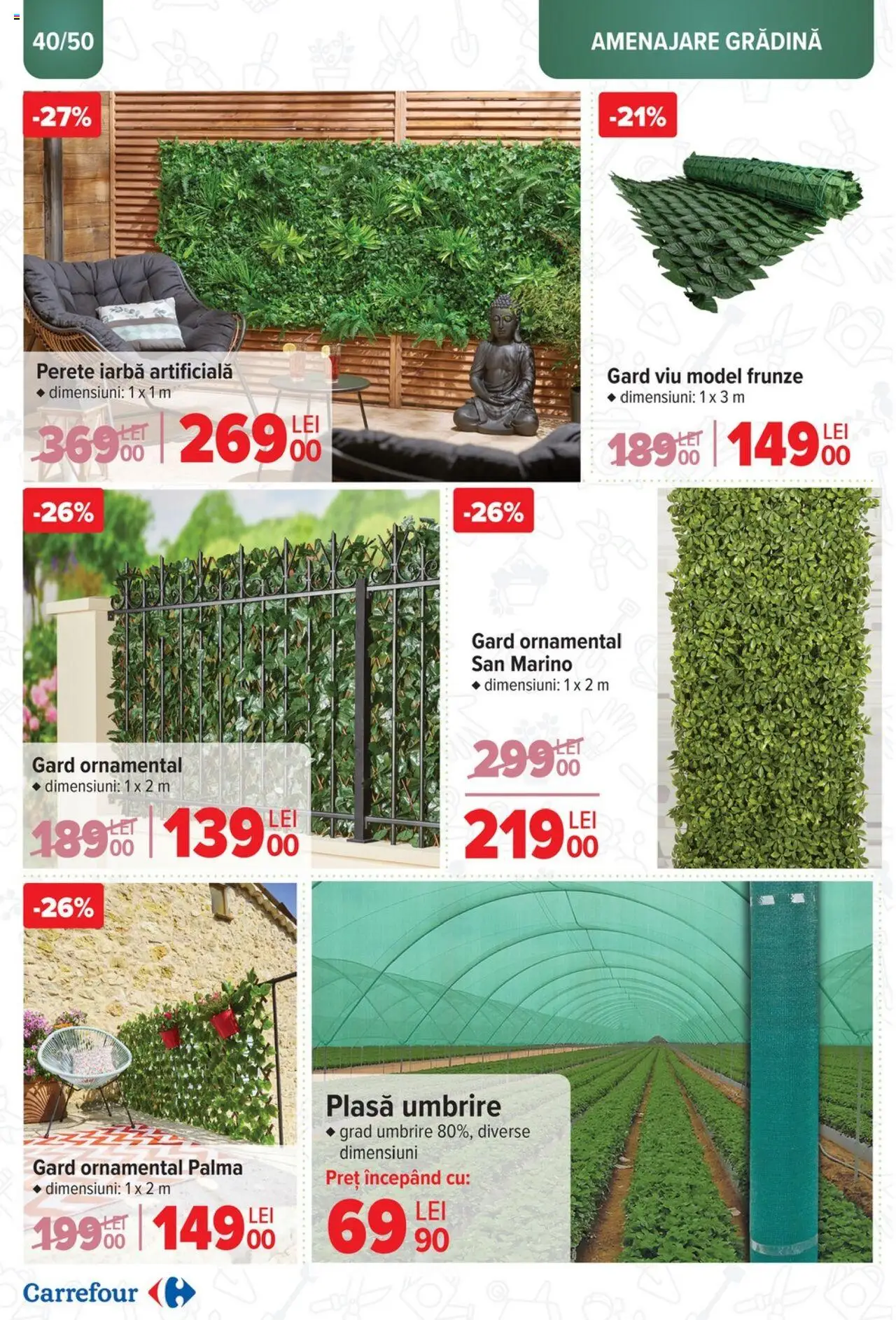 Catalog Carrefour 12 Martie - 6 Mai 2025 | Pagina 40 | Produse: Iarbă artificială