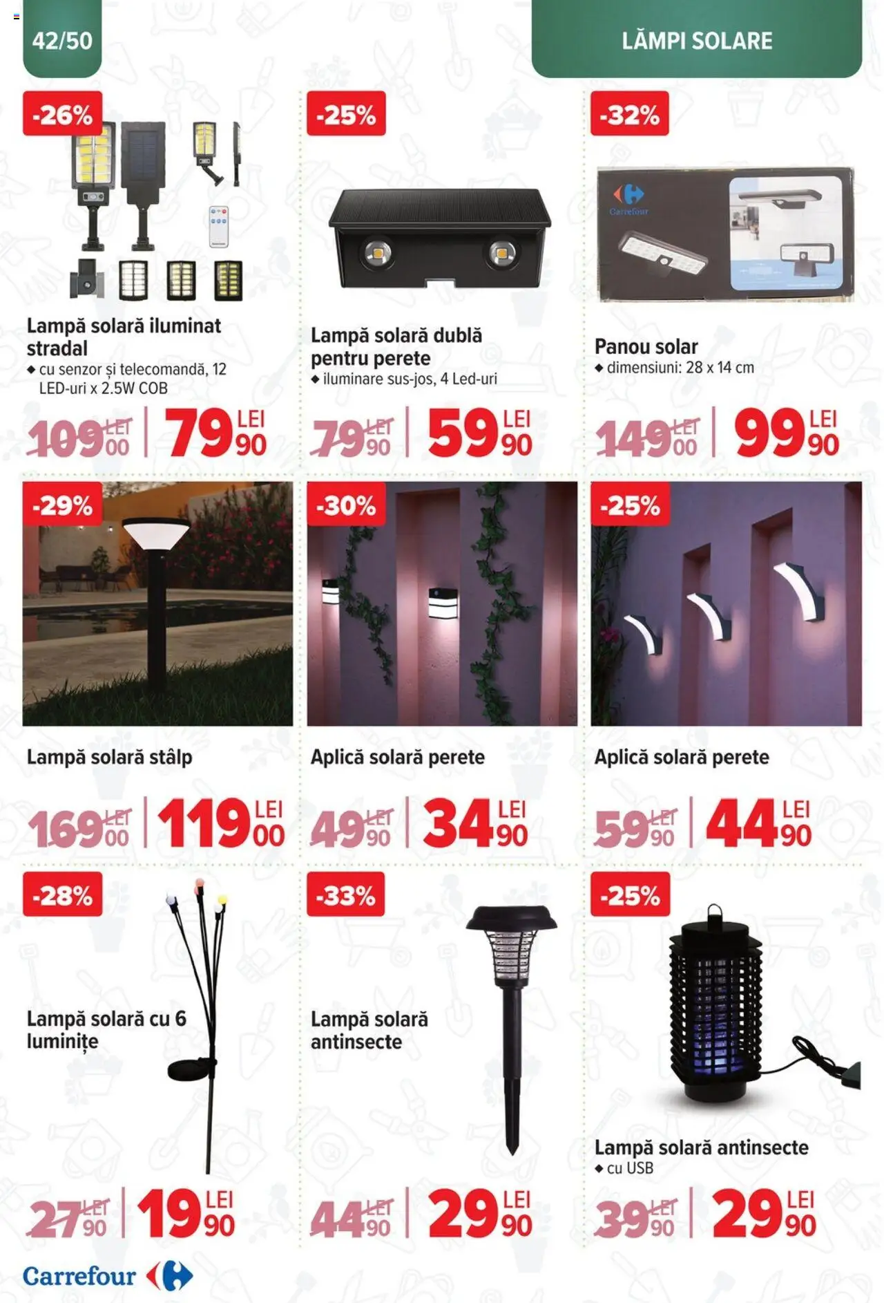 Catalog Carrefour 12 Martie - 6 Mai 2025 | Pagina 42 | Produse: Usb, Lampă, Panou solar