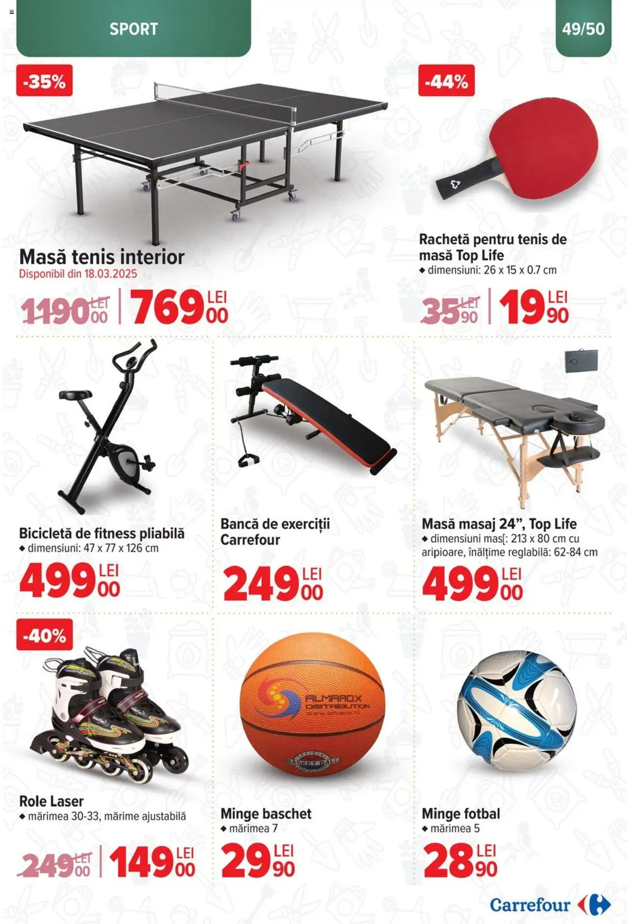 Catalog Carrefour 12 Martie - 6 Mai 2025 | Pagina 49 | Produse: Top, Masă, Bancă, Dana kuşbaşı