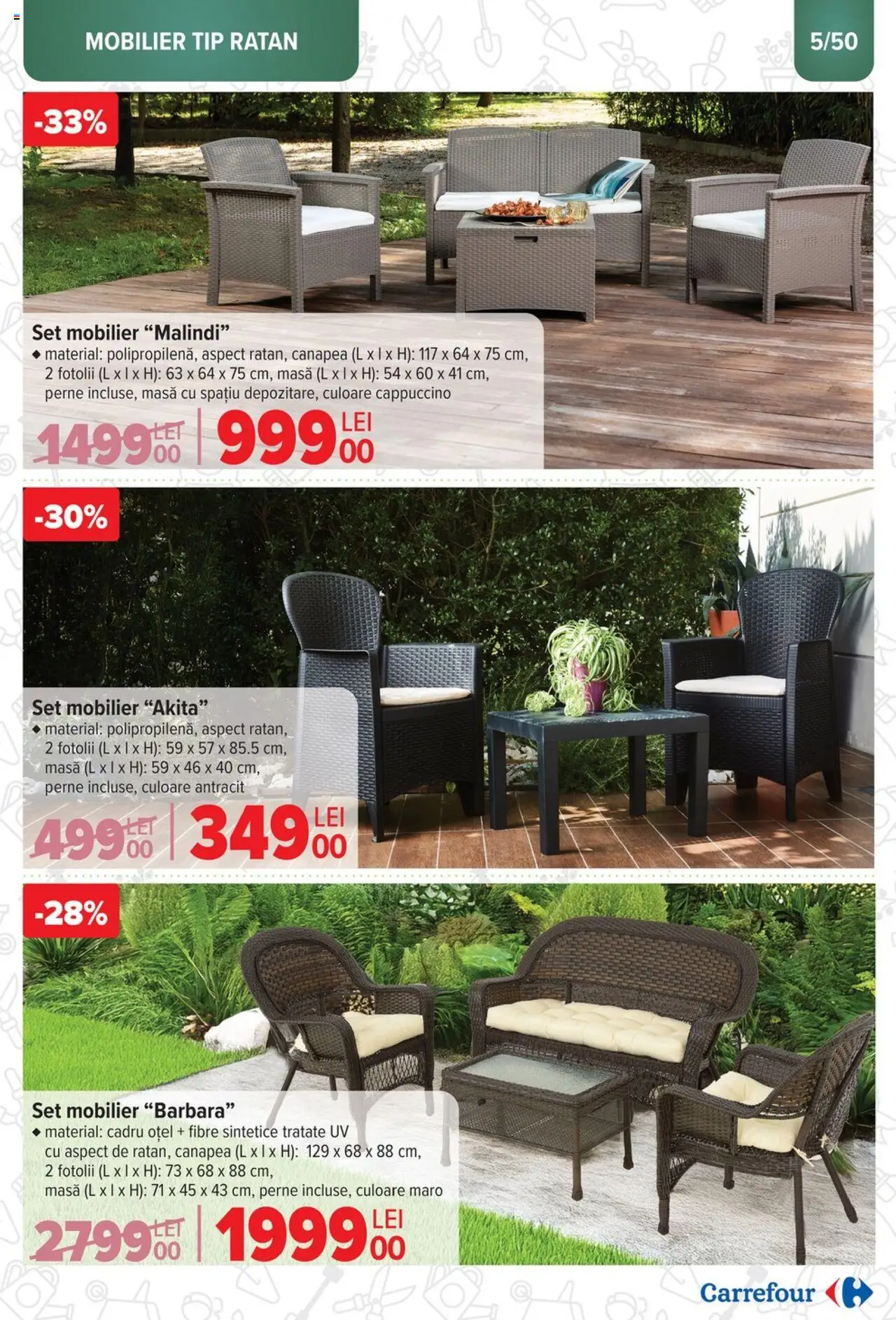 Catalog Carrefour 12 Martie - 6 Mai 2025 | Pagina 5 | Produse: Canapea, Masă