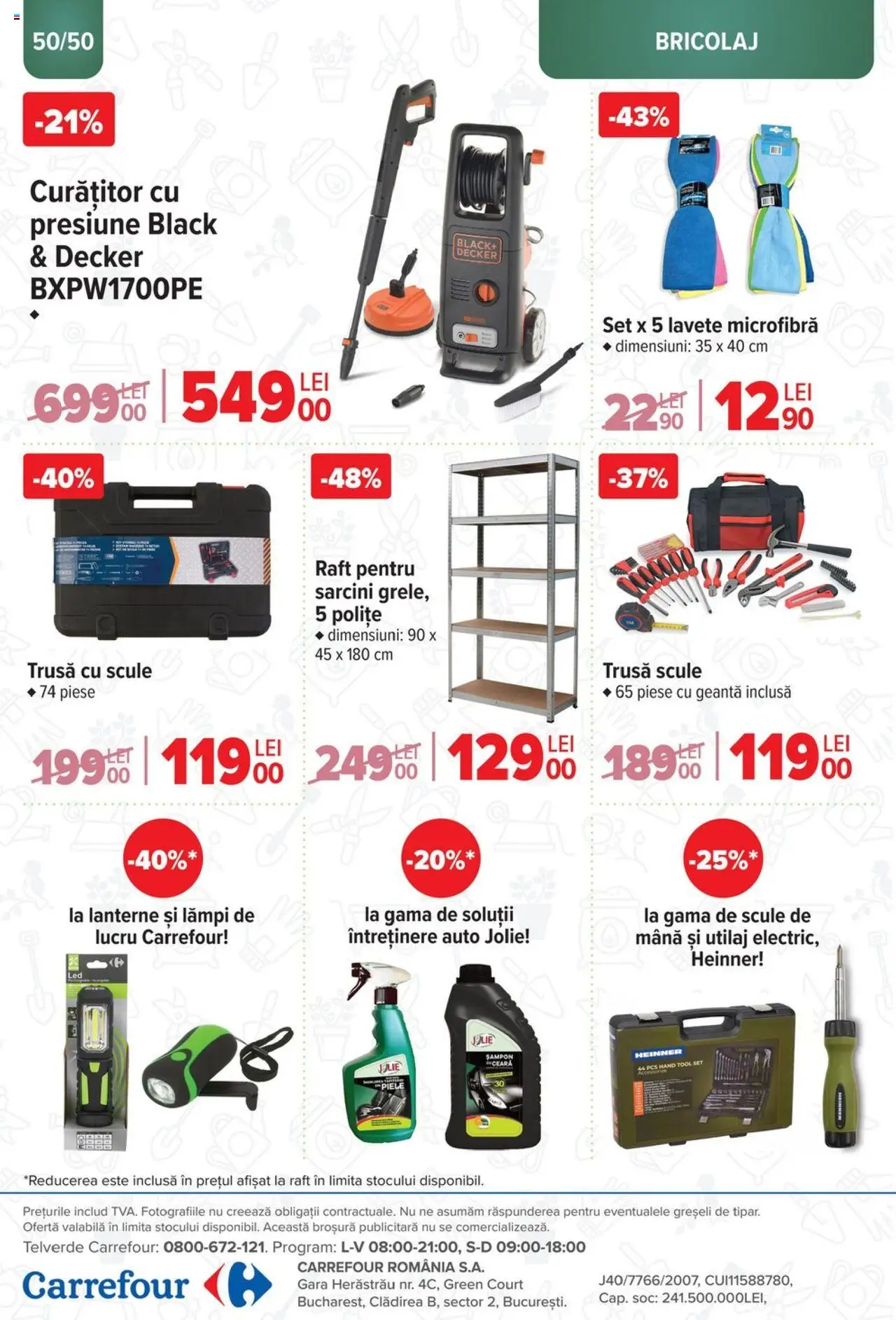 Catalog Carrefour 12 Martie - 6 Mai 2025 | Pagina 50 | Produse: Geantă, Raft, Șampon, Lavete