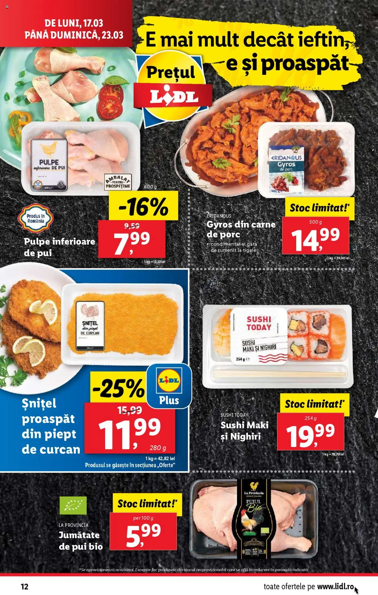 Catalog LIDL 17 - 23 Martie 2025 | Pagina 12 | Produse: Şerit ödül, Tigaie, Sushi