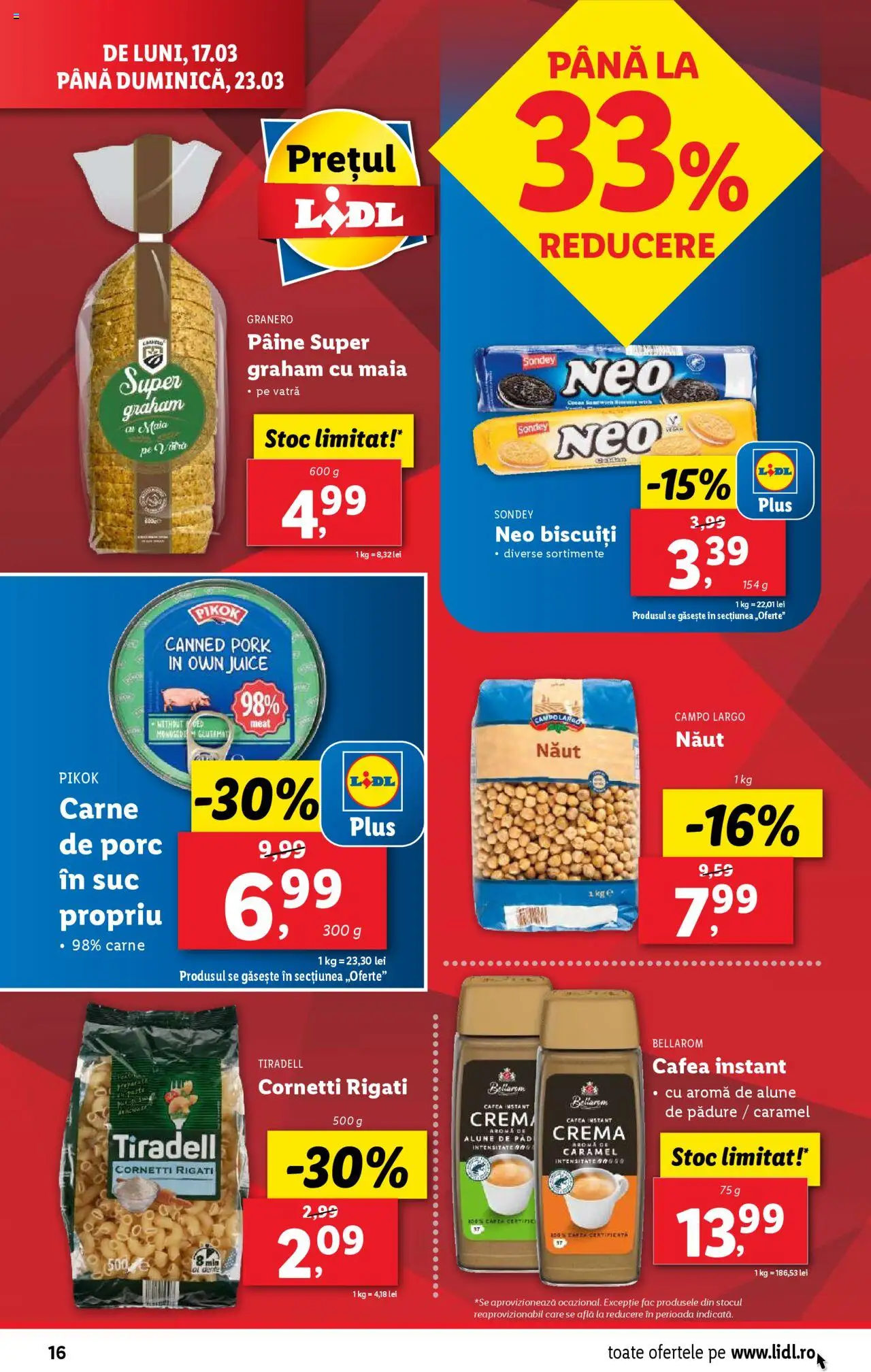 Catalog LIDL 17 - 23 Martie 2025 | Pagina 16 | Produse: Alune, Cremă, Pâine, Biscuiți