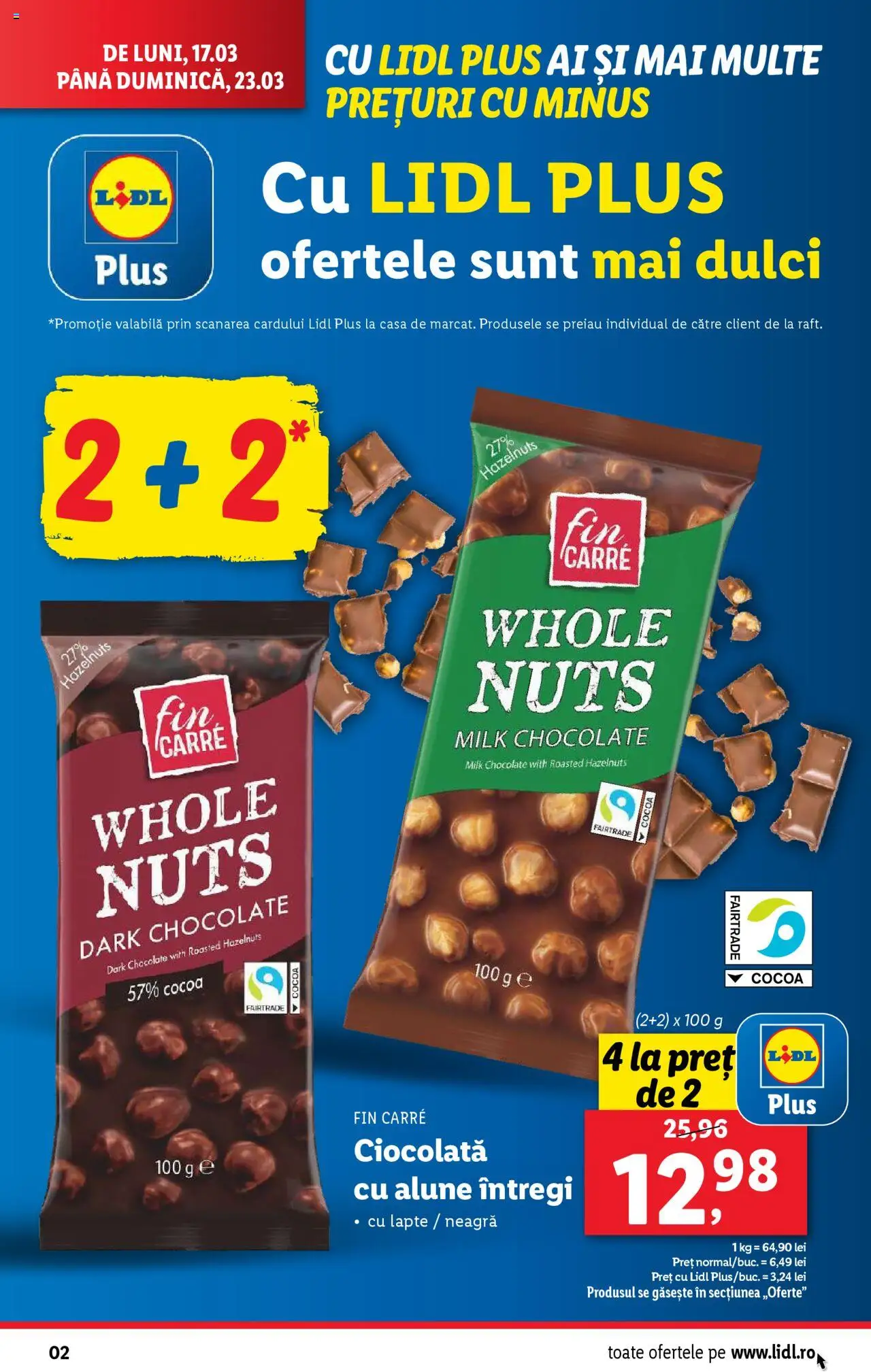 Catalog LIDL 17 - 23 Martie 2025 | Pagina 2 | Produse: Alune, Lapte, Ciocolată