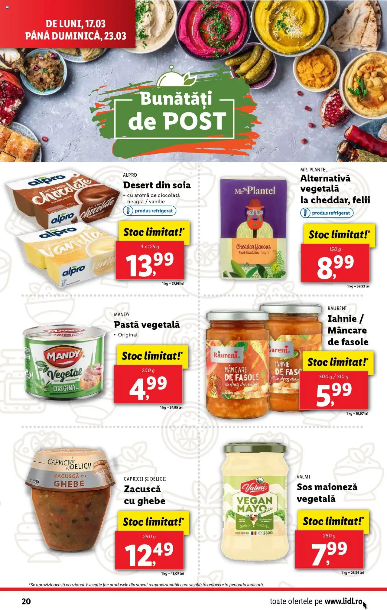 Catalog LIDL 17 - 23 Martie 2025 | Pagina 20 | Produse: Ciocolată, Zacuscă, Maioneză, Sos