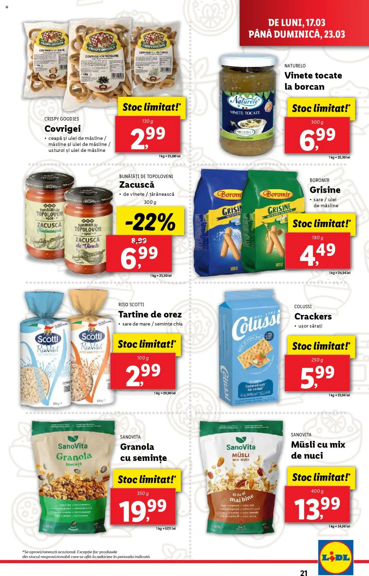 Catalog LIDL 17 - 23 Martie 2025 | Pagina 21 | Produse: Măsline, Ulei, Orez, Usturoi