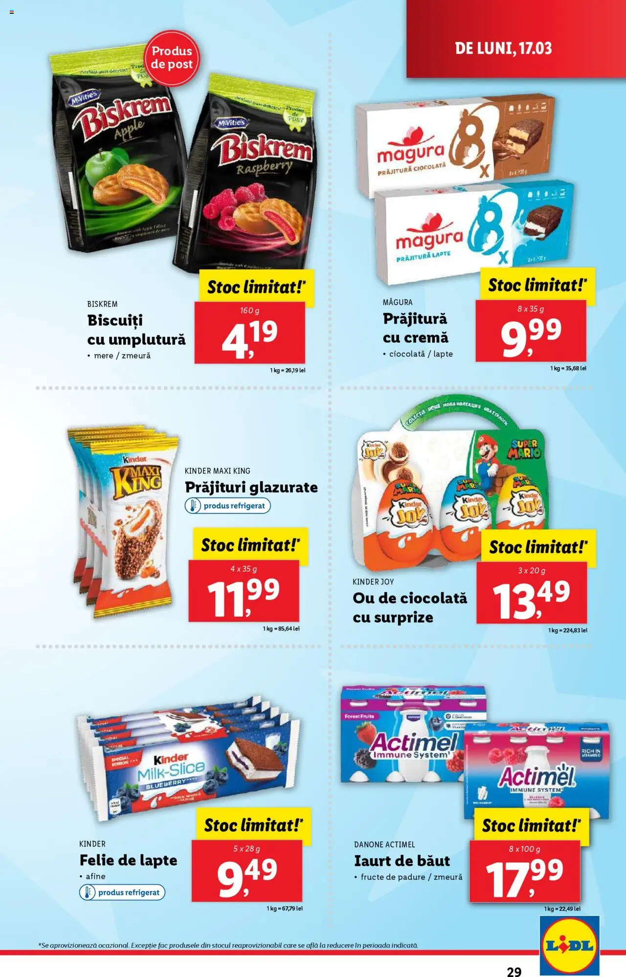Catalog LIDL 17 - 23 Martie 2025 | Pagina 29 | Produse: Zmeură, Lapte, Mere, Fructe