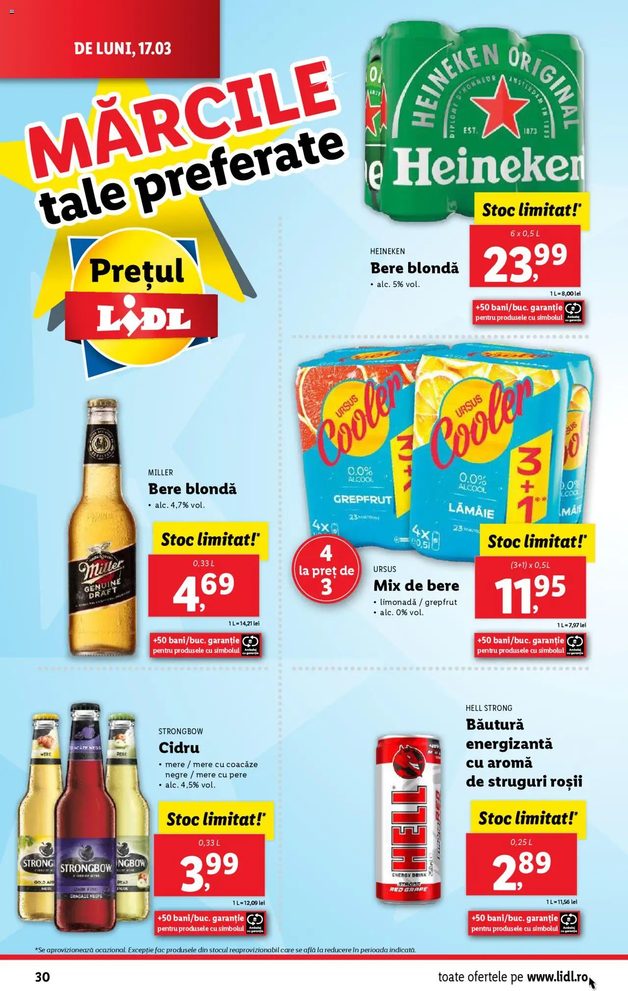 Catalog LIDL 17 - 23 Martie 2025 | Pagina 30 | Produse: Struguri, Sıcak su torbası, Mere, Grepfrut